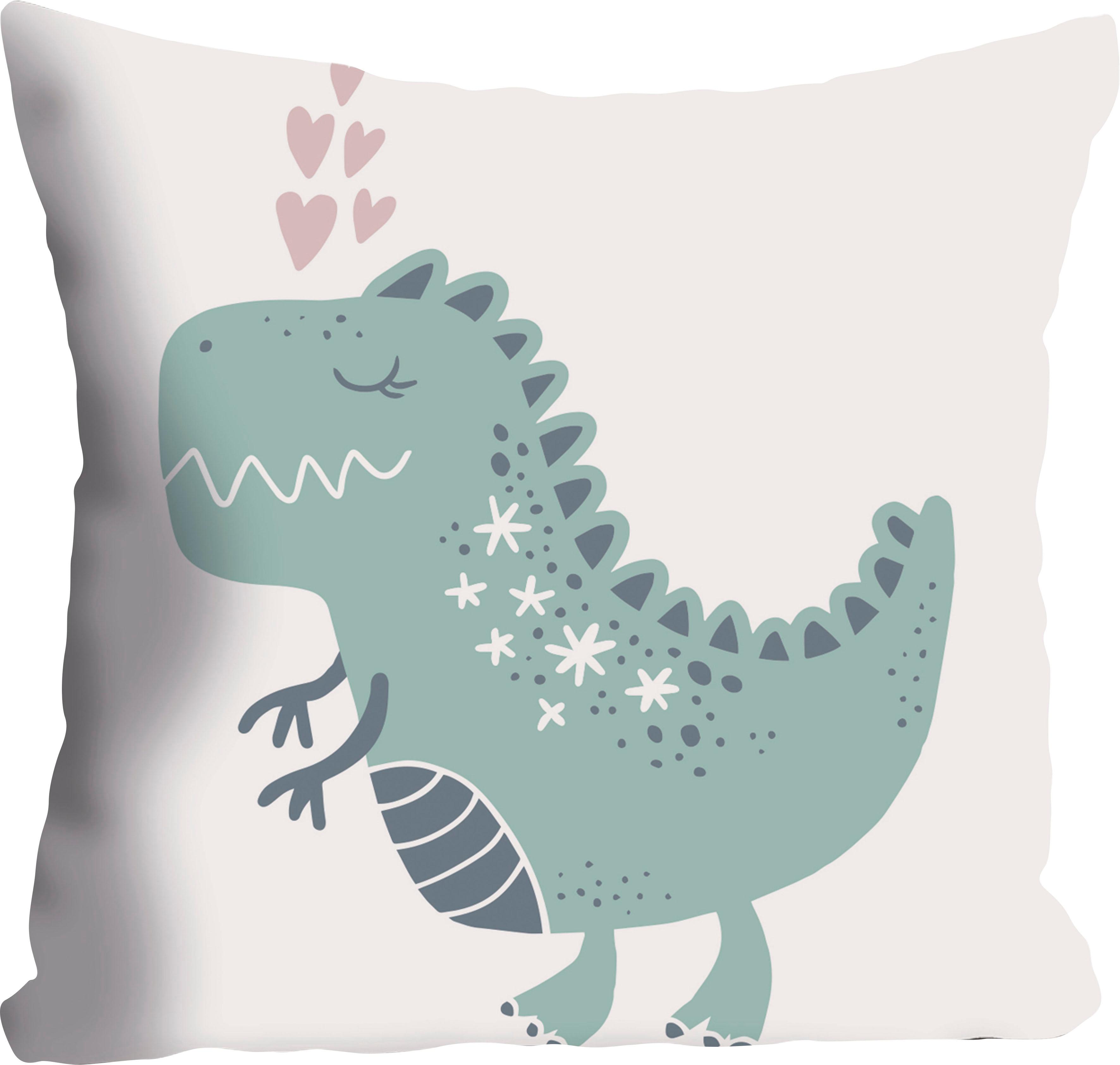 queence Dekokissen "Drache" Kissenhülle ohne Füllung, 1 Stück