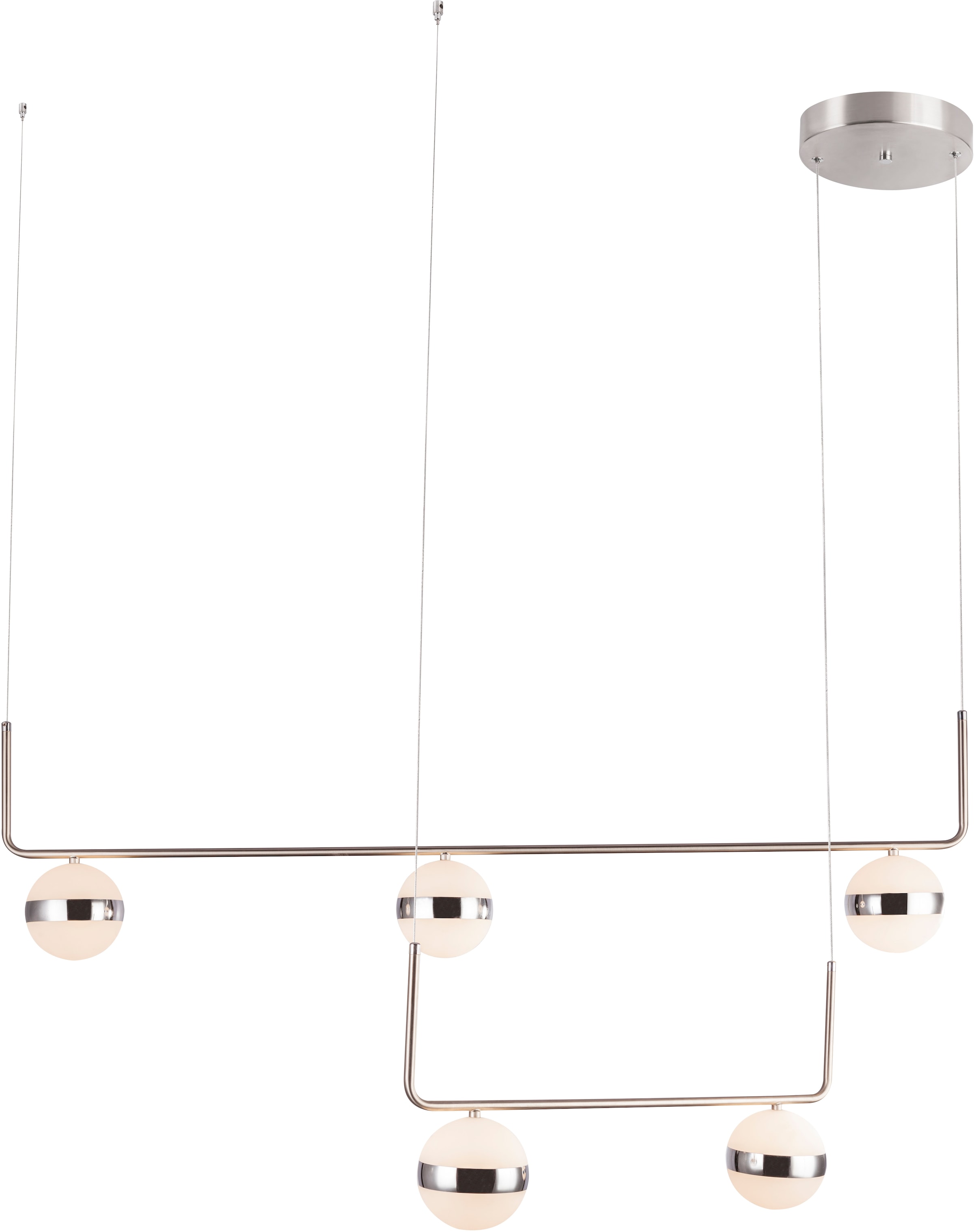 GLOBO LIGHTING LED Pendelleuchte »LOVEST«, Leuchtmittel LED-Modul | LED fest integriert, Hängelampe/Hängeleuchte/Wohnzimmer/Esstisch/elegant