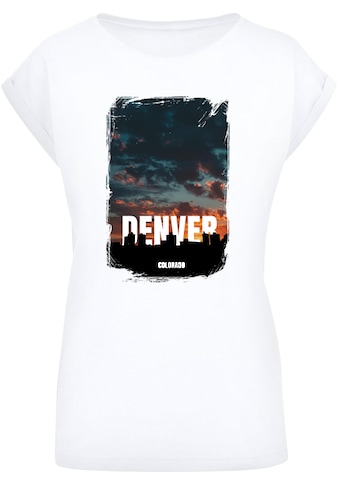 T-Shirt »Merchcode Damen Ladies Denver Extended Shoulder Tee«, (1 tlg.)