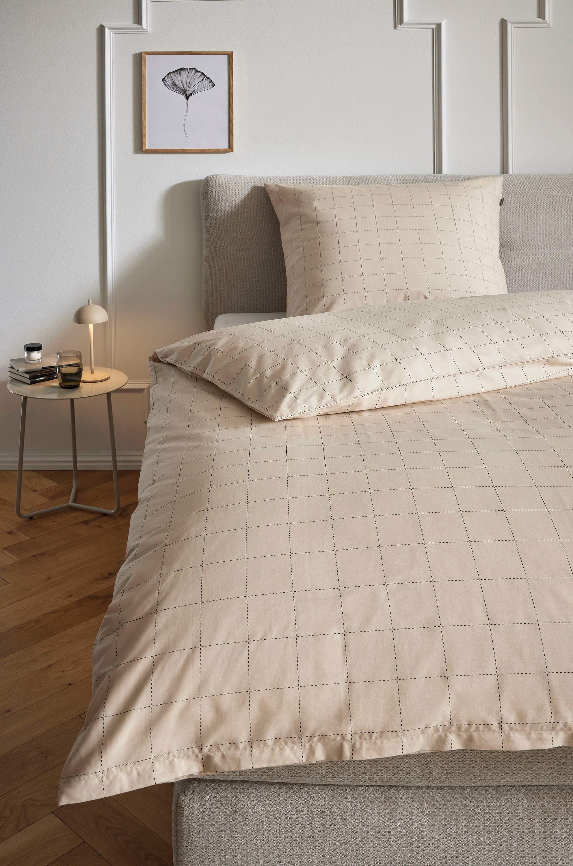 Musterring Bettwäsche "Grid" 2 Stk. tlg. Renforcé Qualität, JustB Musterrin günstig online kaufen