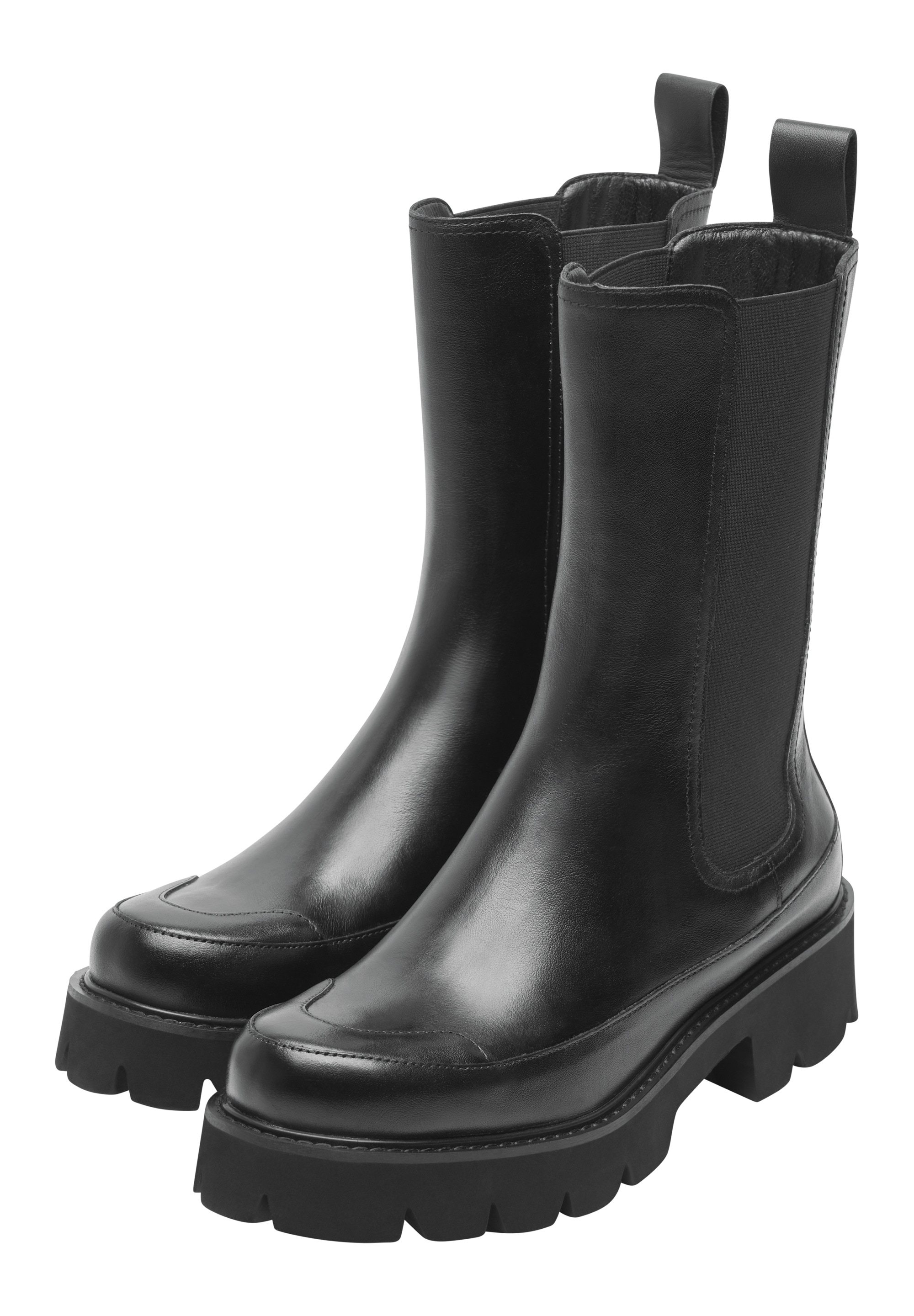 Ilse Jacobsen Stiefel »MILEY7002«, Bequeme Lederstiefel, Elastikeinstieg, wetterfeste robuste Sohle