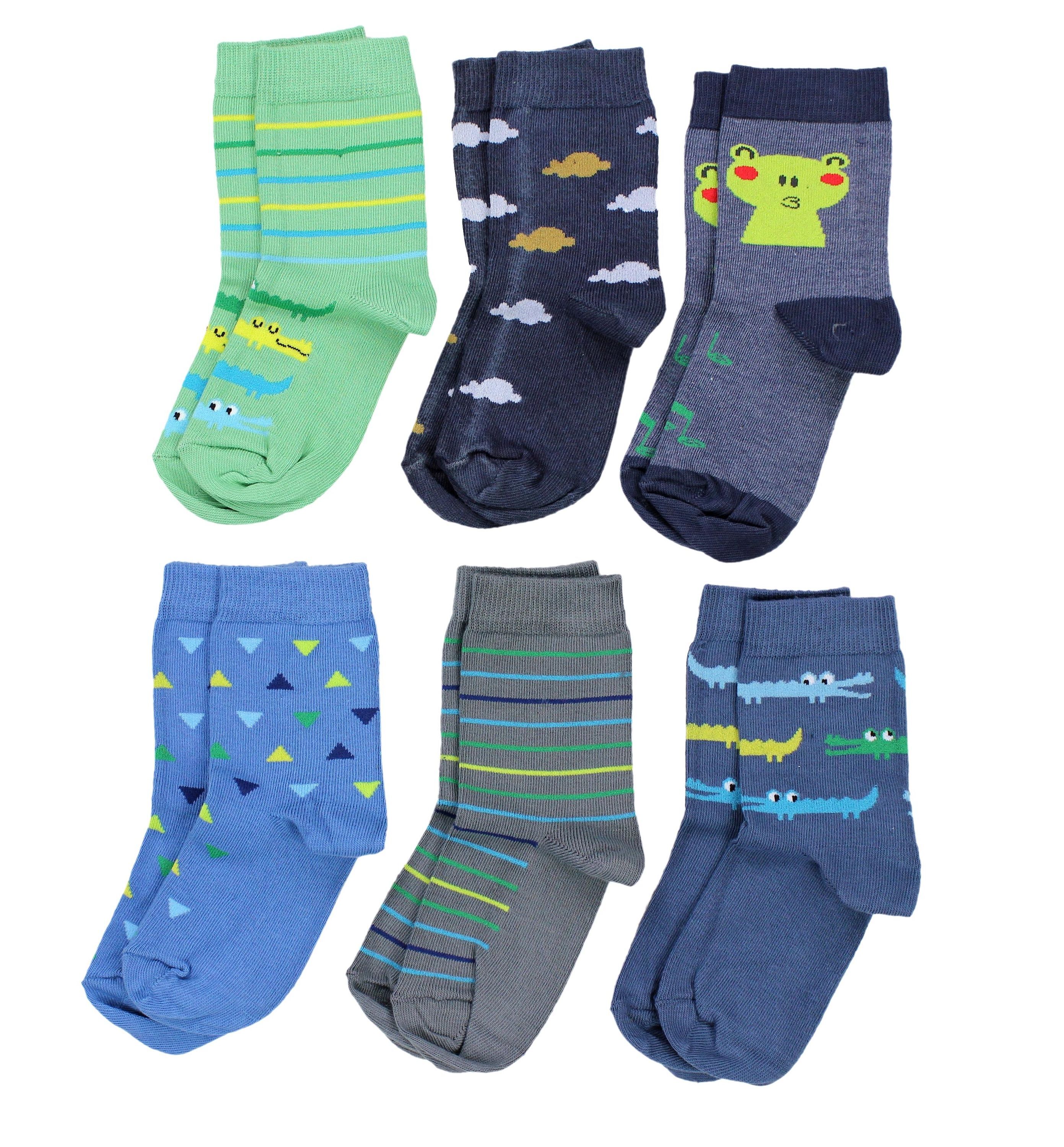 TupTam Kurzsocken "Socken Kinder Socken Mädchen Jungen Bunt Gemustert 6er Pack"