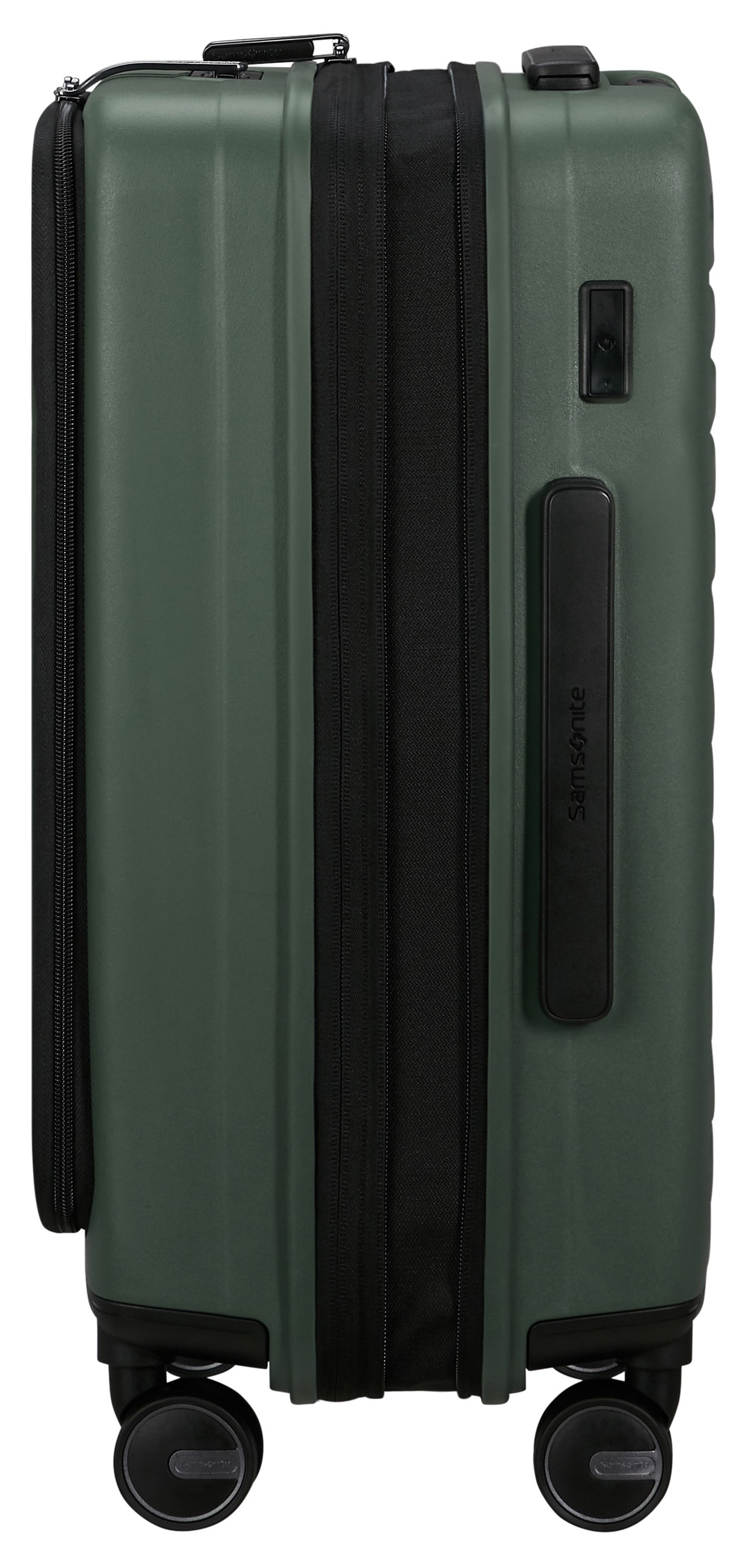 Samsonite Hartschalen-Trolley »RESTACKD, verschiedene Größen und Farben«, (mit Packtaschen), 4 Rollen, Reisekoffer mit TSA Schloss Volumenerweiterung Packtaschen