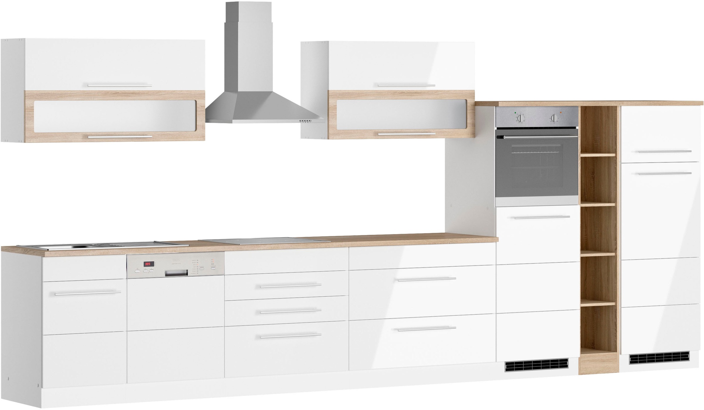 Thumbnail - KOCHSTATION Küchenzeile "KS-Wien" Breite 440 cm, wahlweise mit E-Geräten