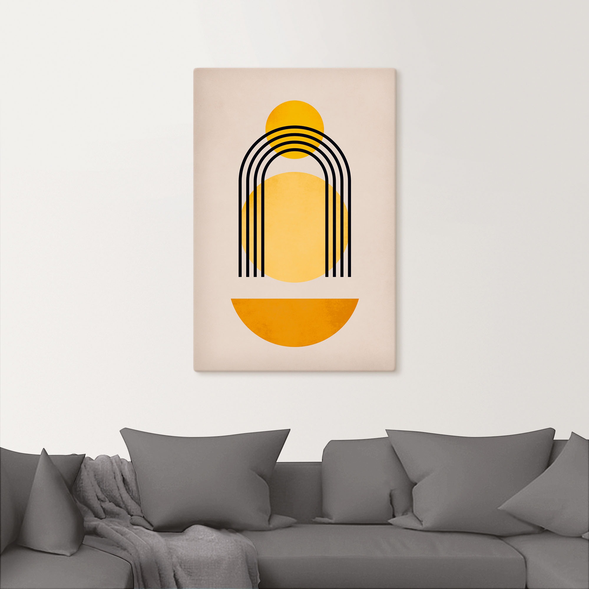 Artland Wandbild "Geometrica Nr. 5" Muster 1 Stk. tlg. als Leinwandbild, Po günstig online kaufen