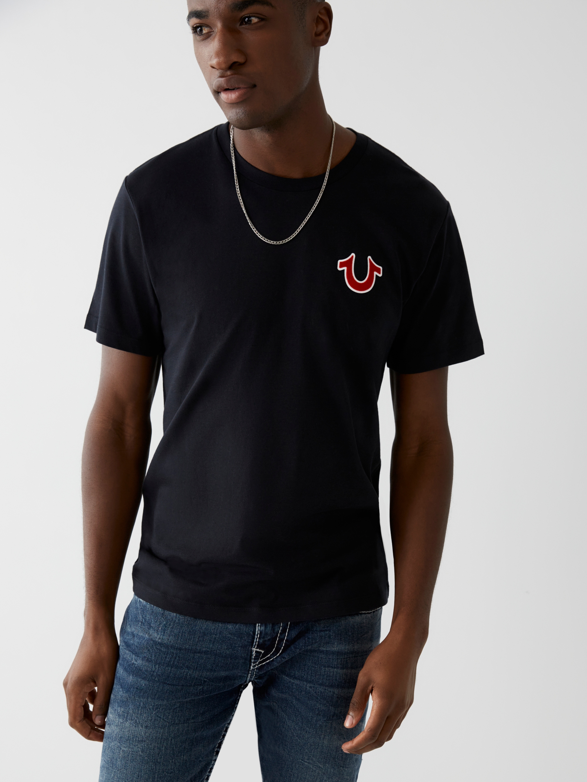 True Religion Rundhalsshirt »BUDDHA CREW TEE« Baumwolle, regular fit