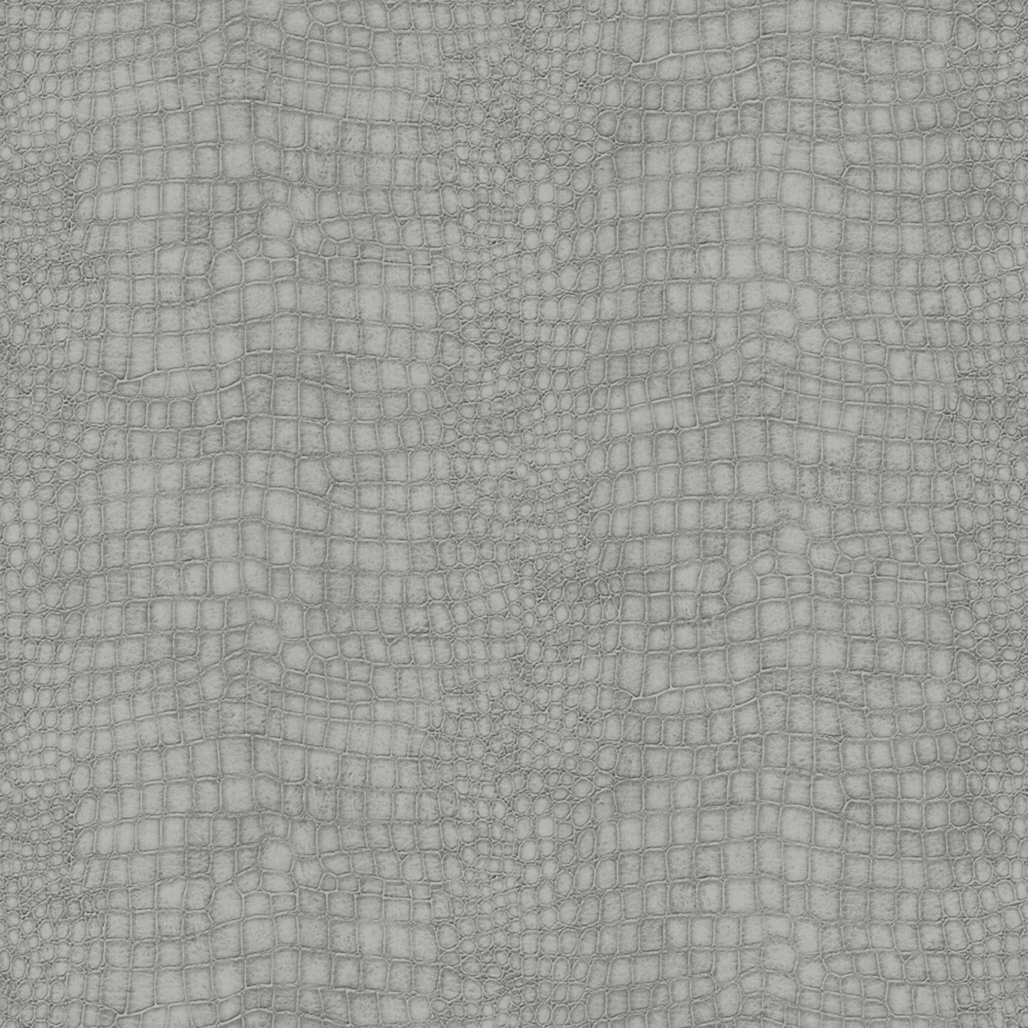 Art for the home Vliestapete "Krokodil" Antiklederoptik geprägt Grau - 10m x 52cm