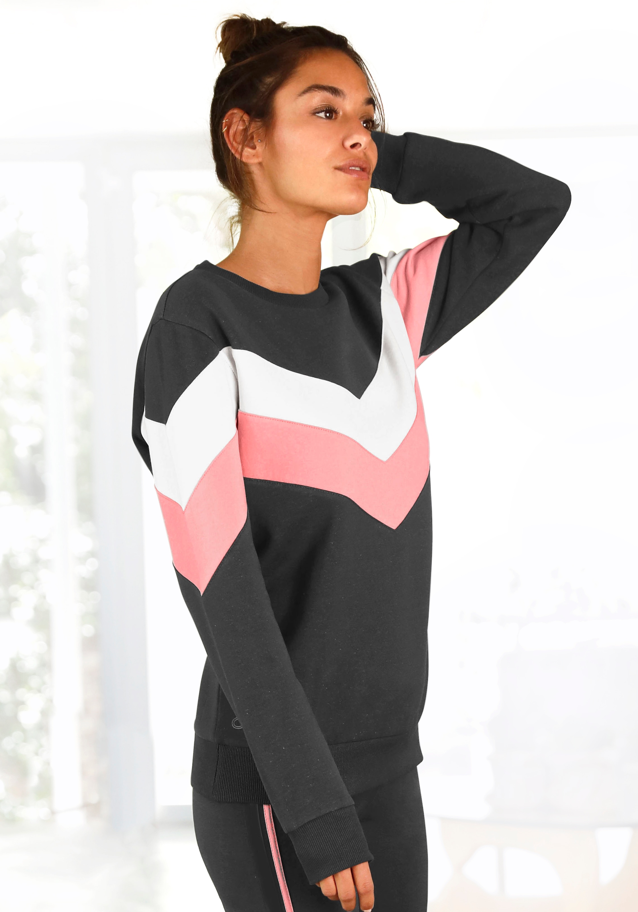 H.I.S Sweatshirt, im Colorblock-Design, Loungewear