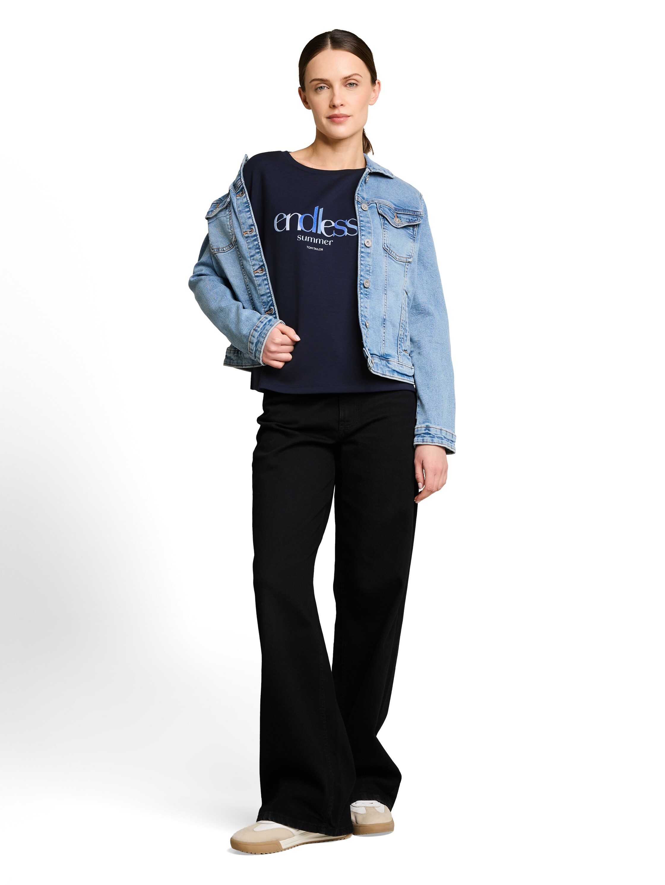 TOM TAILOR T-Shirt mit Schriftzug