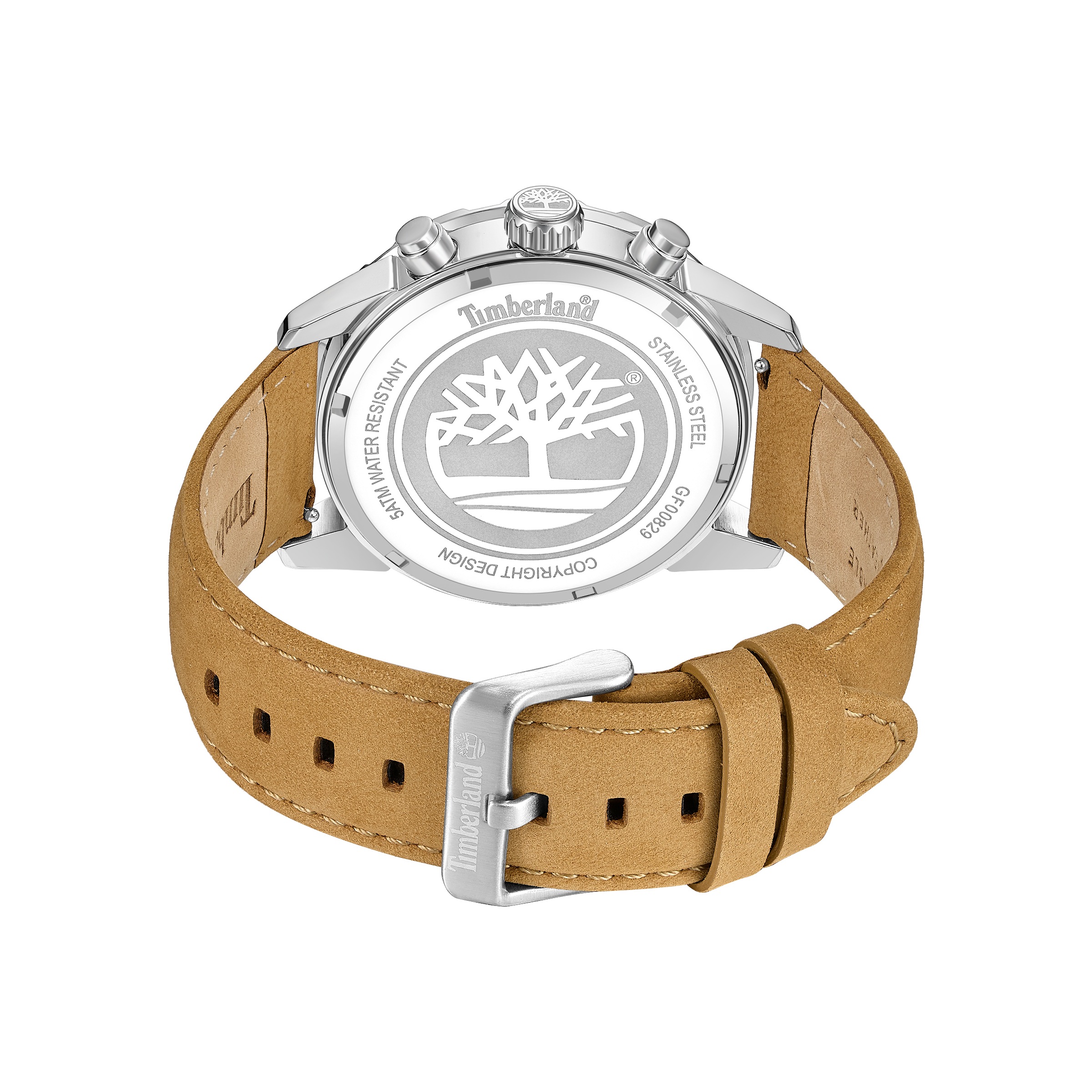 Timberland Multifunktionsuhr »Newkirk« Quarzuhr, Armbanduhr, Herrenuhr, Lederarmband, analog, Tag
