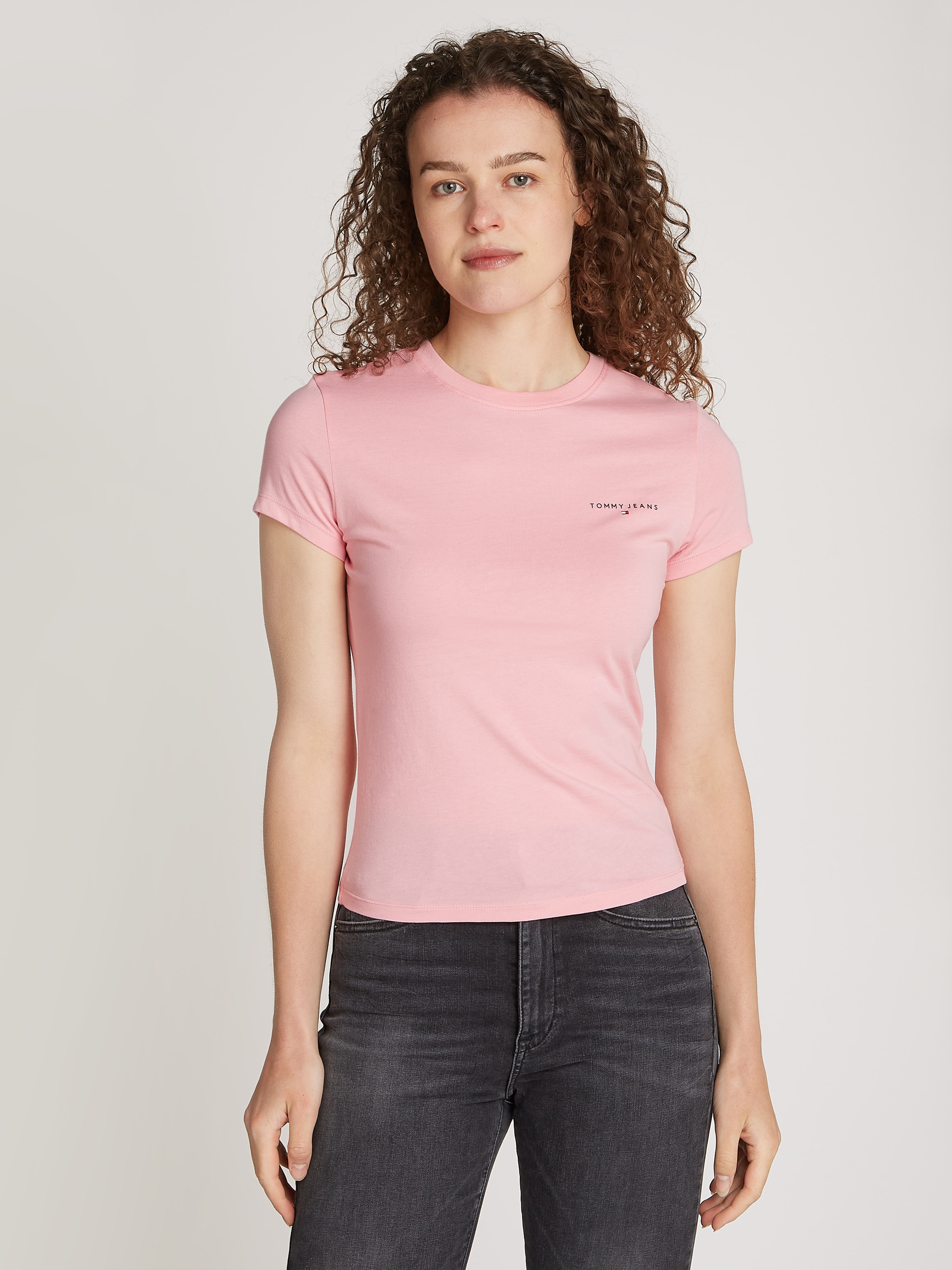 Tommy Jeans T-Shirt "TJW SLIM LINEAR TEE", mit Logoschriftzug günstig online kaufen