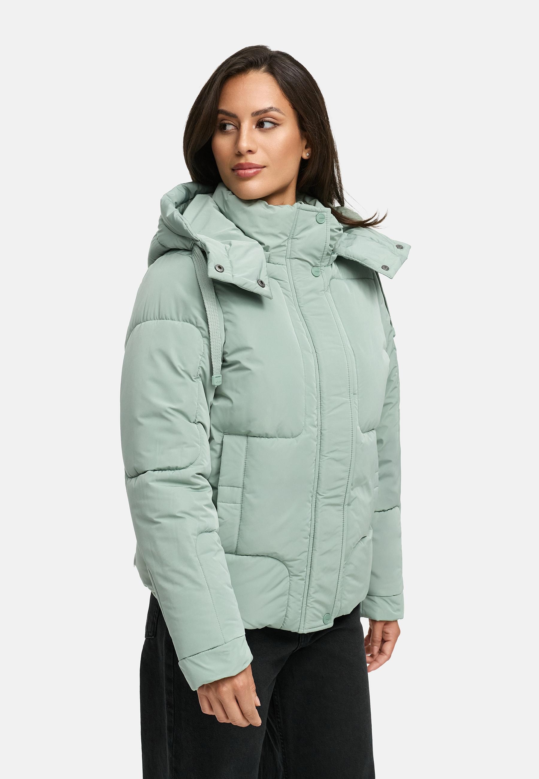 Navahoo Steppjacke »Zauberlicht 14«, mit Kapuze, Winterjacke mit abnehmbarer Kapuze und Fleece-Futter