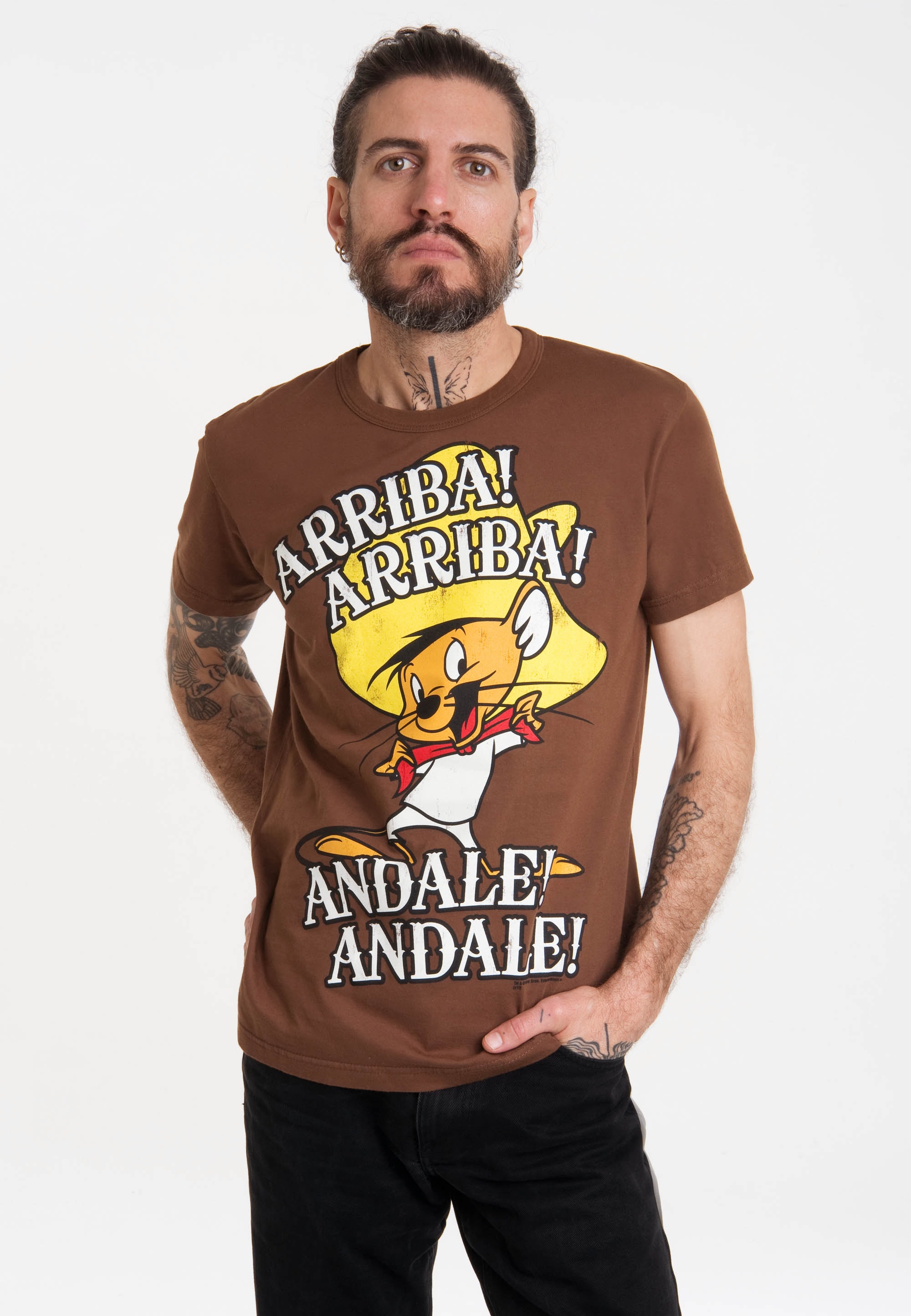 ▷ für »Looney BAUR - LOGOSHIRT Gonzales«, Print Tunes T-Shirt lizenziertem Speedy | mit