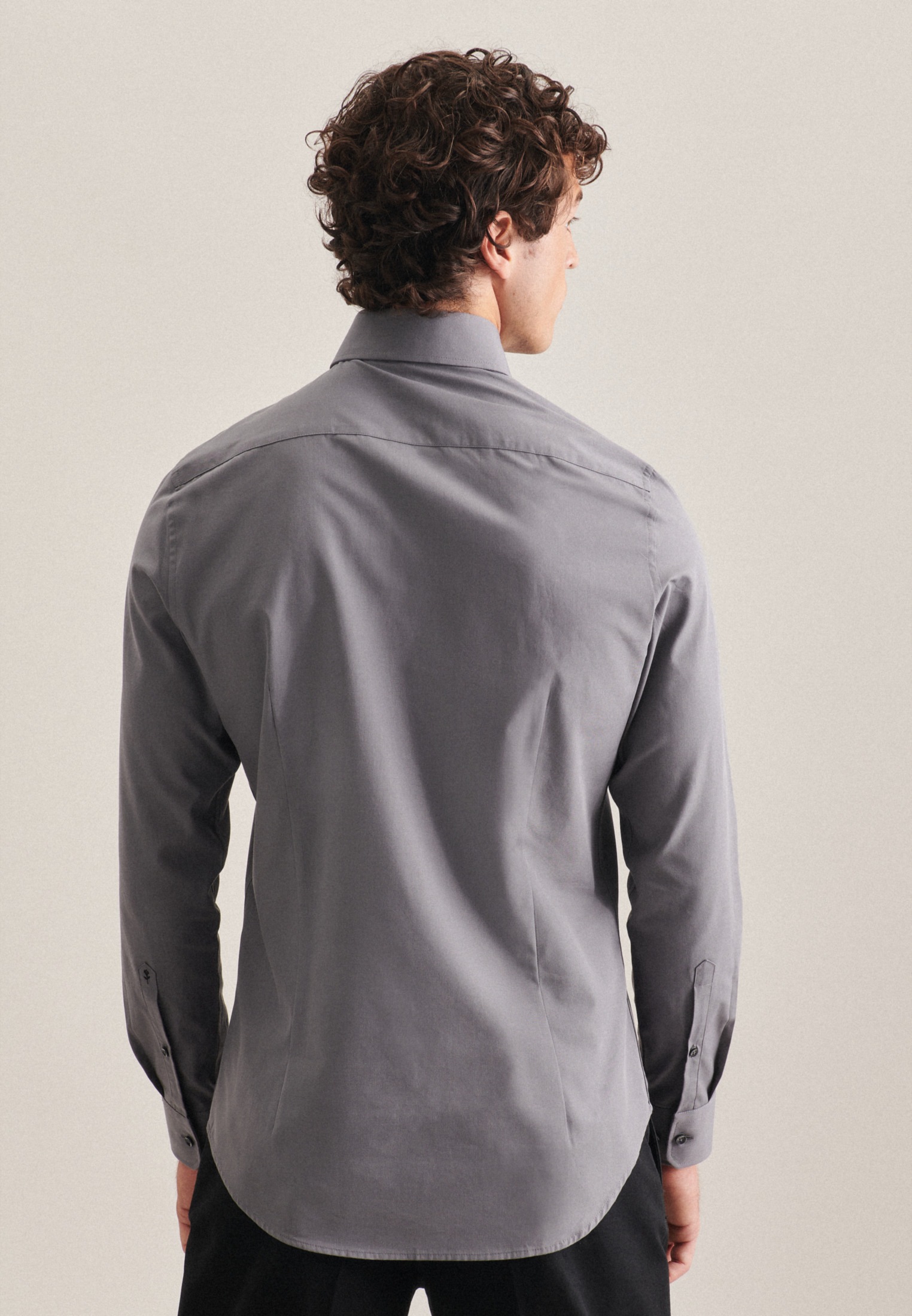 seidensticker Businesshemd "Slim", Slim Langarm Kentkragen Uni günstig online kaufen