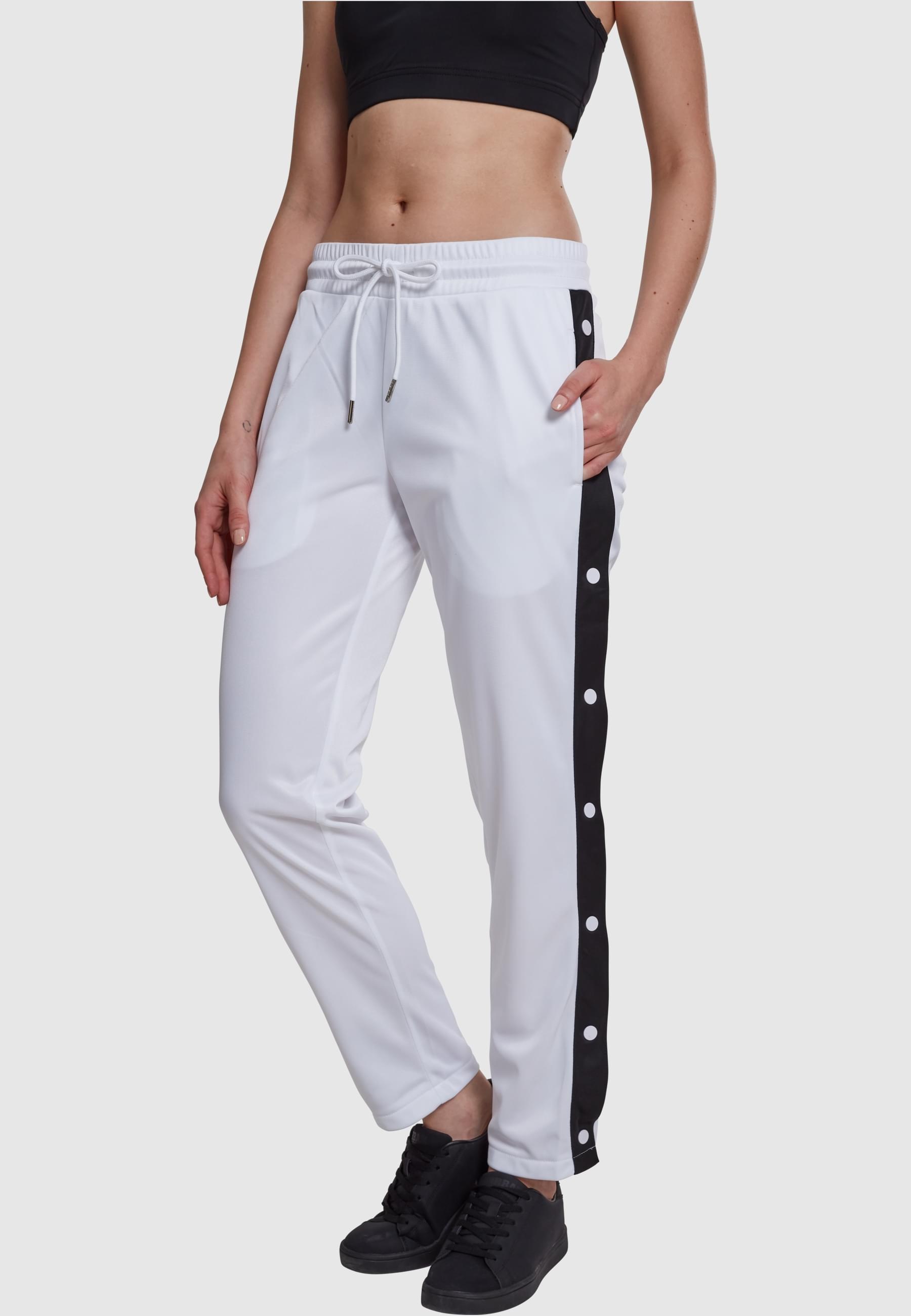 URBAN CLASSICS Stoffhose »Urban Classics Damen Ladies Button Up Track Pants«, (1 tlg.)