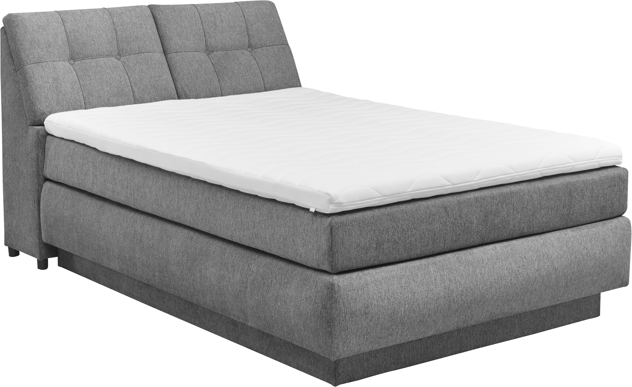 set one by Musterring Boxspringbett »Fairfield«, mit Bettkasten, Kopfteil in Kassettenoptik, Breite 120 oder 140 cm