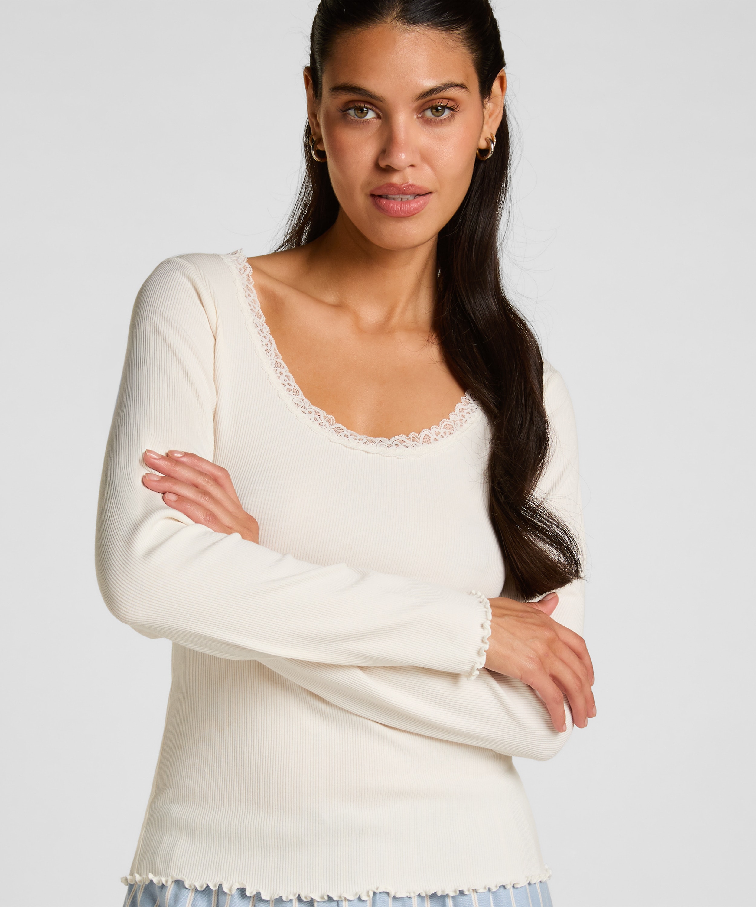 Hunkemöller Pyjama "Top Jersey Lace"