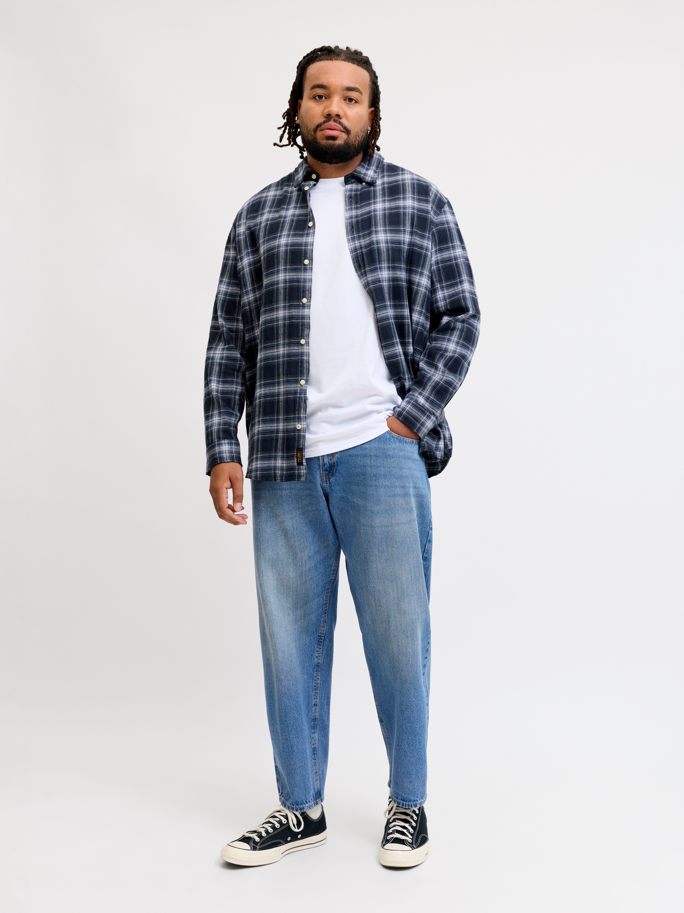 Jack & Jones PlusSize Relax-fit-Jeans »JJICHRIS JJORIGINAL AT 044 SN PLS« Baumwolle, relaxed fit