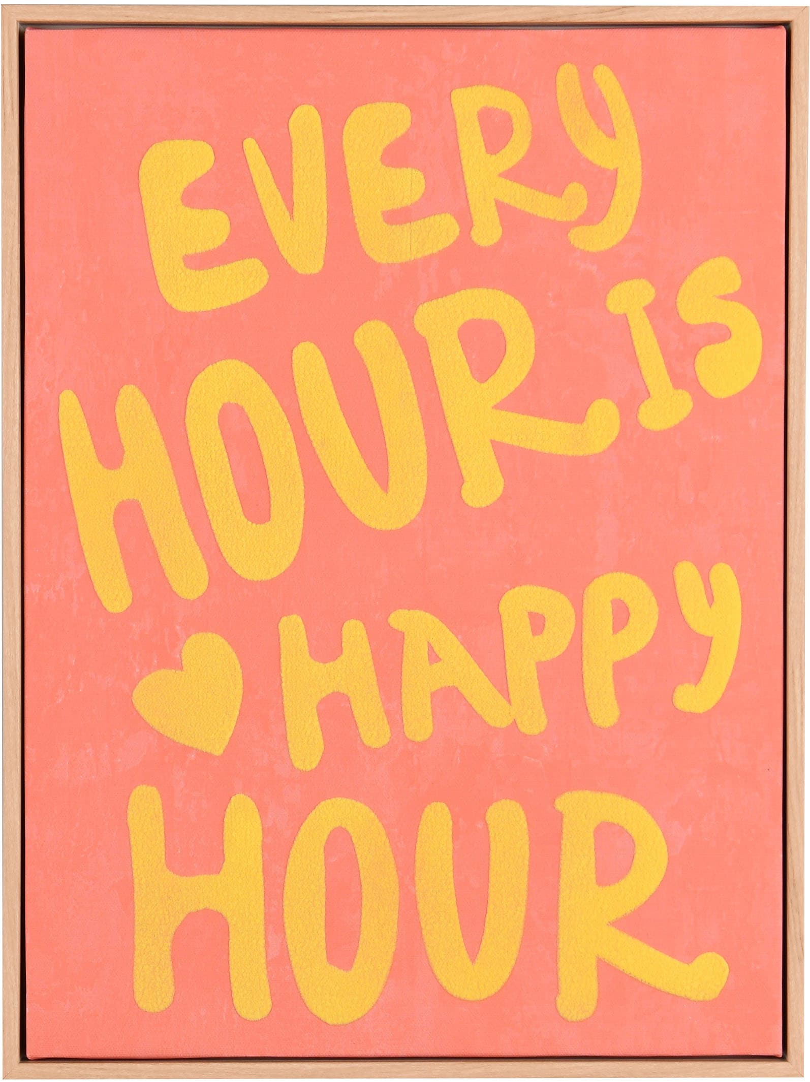 MIRRORS AND MORE Kunstdruck "HOUR" 1 Stk. tlg. Kunstwerk mit positivem Spru günstig online kaufen