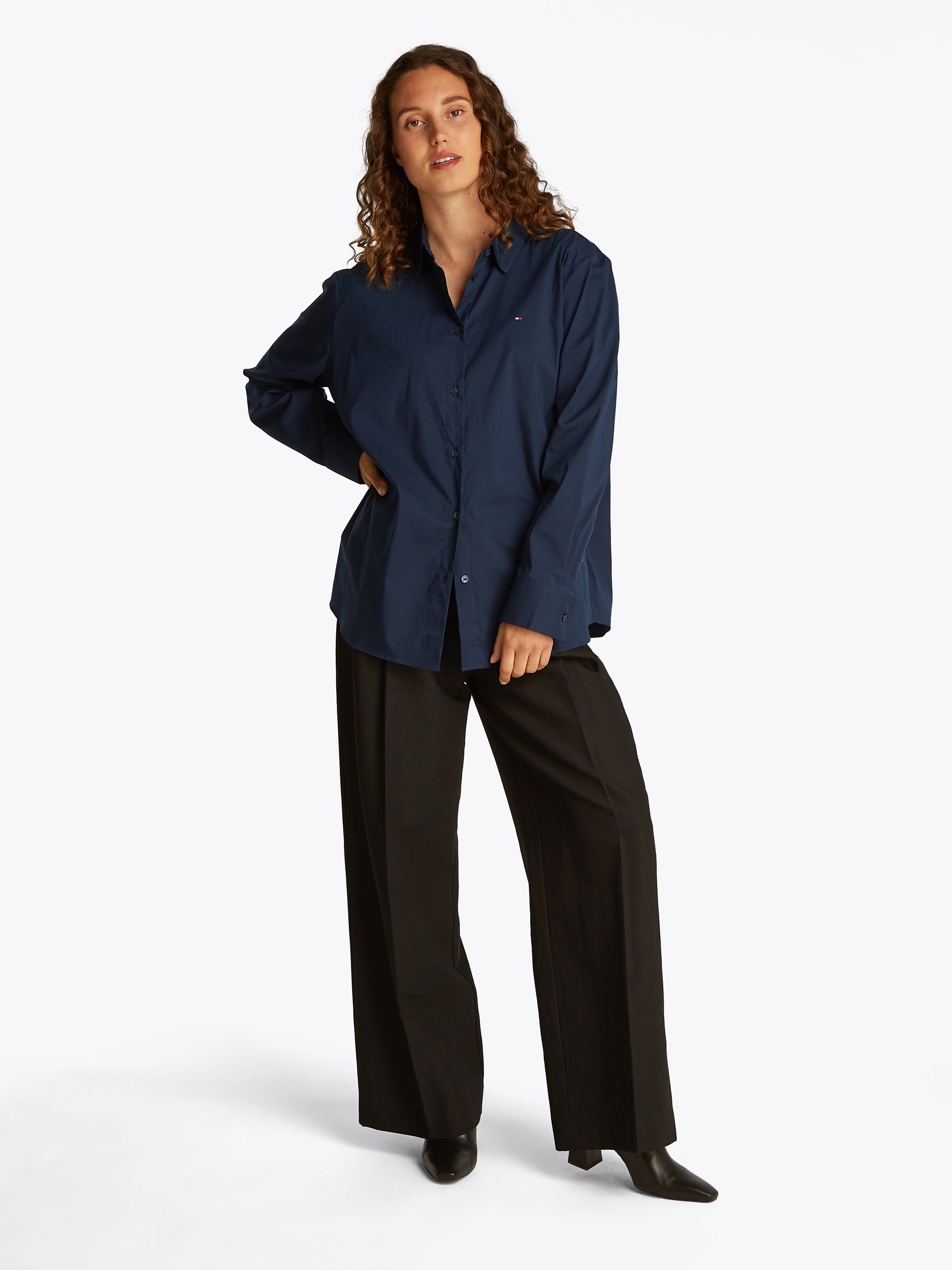 Tommy Hilfiger Hemdbluse »ESS POPLIN REGULAR SHIRT«, im klassischen Stil