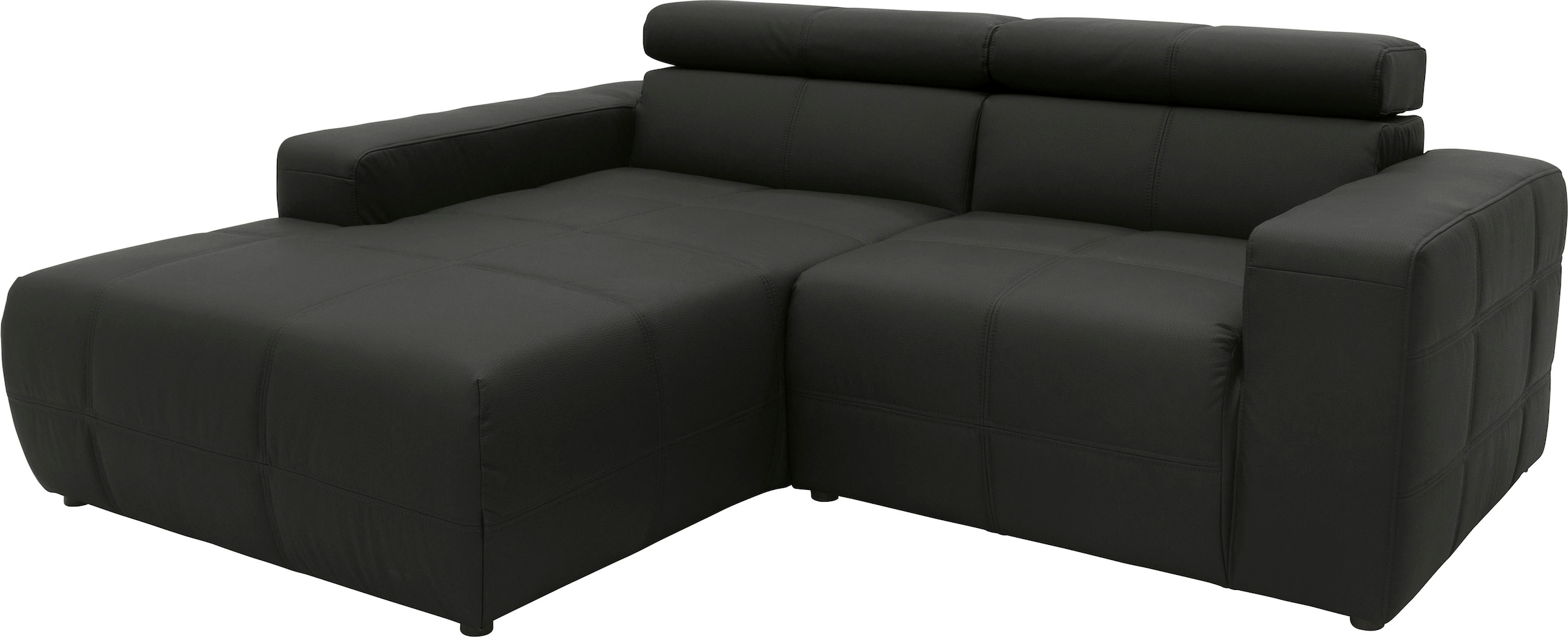 DOMO collection Ecksofa "Brandon, inkl. Kopfteilverstellung, B/T/H: 214/100 günstig online kaufen