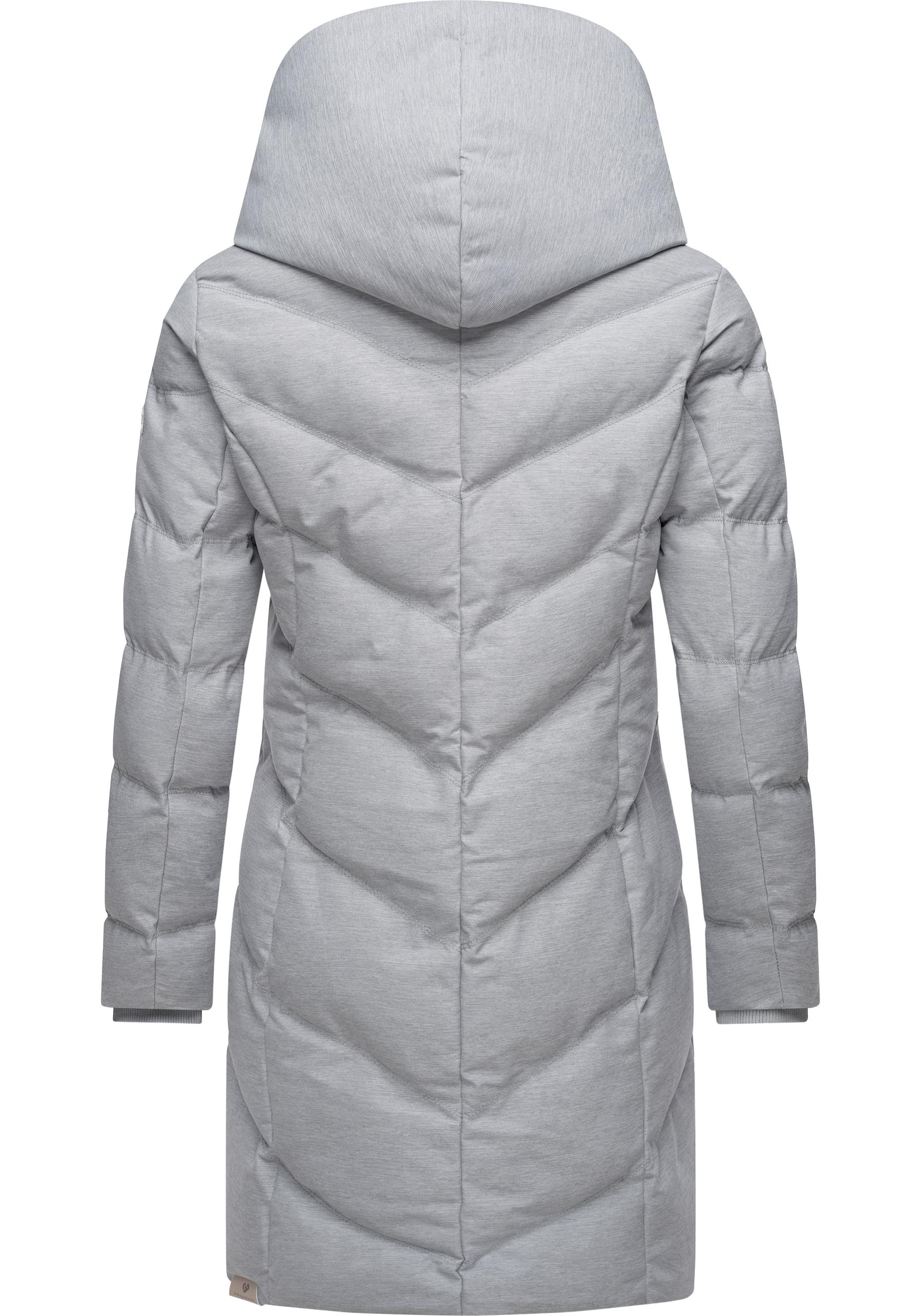 Ragwear Steppmantel »Natalka Cosy«, Damen Wintermantel mit flauschigem Kunstfell am Kragen