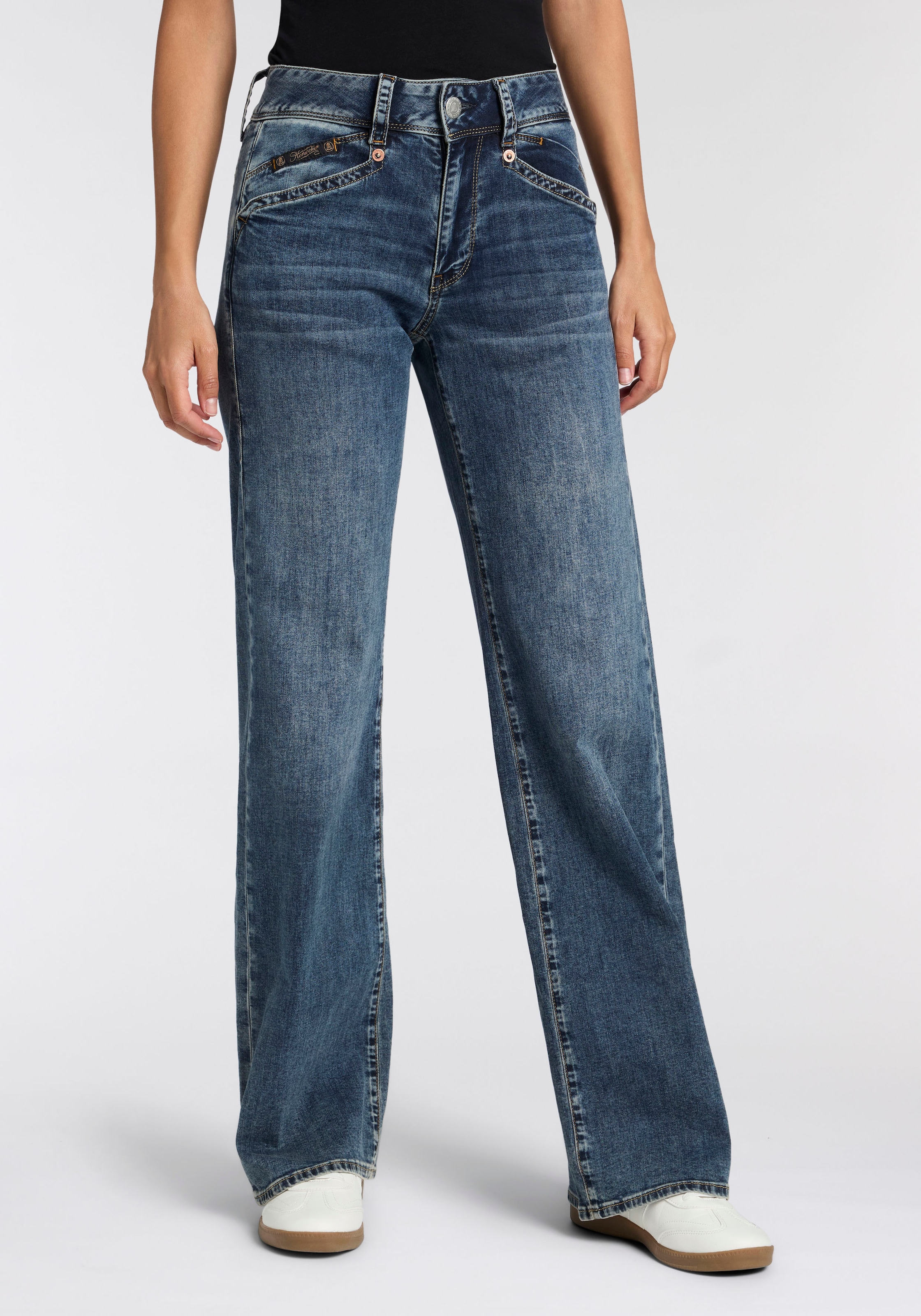 Herrlicher Bootcut-Jeans "Prime New Denim Light" mit Stretch