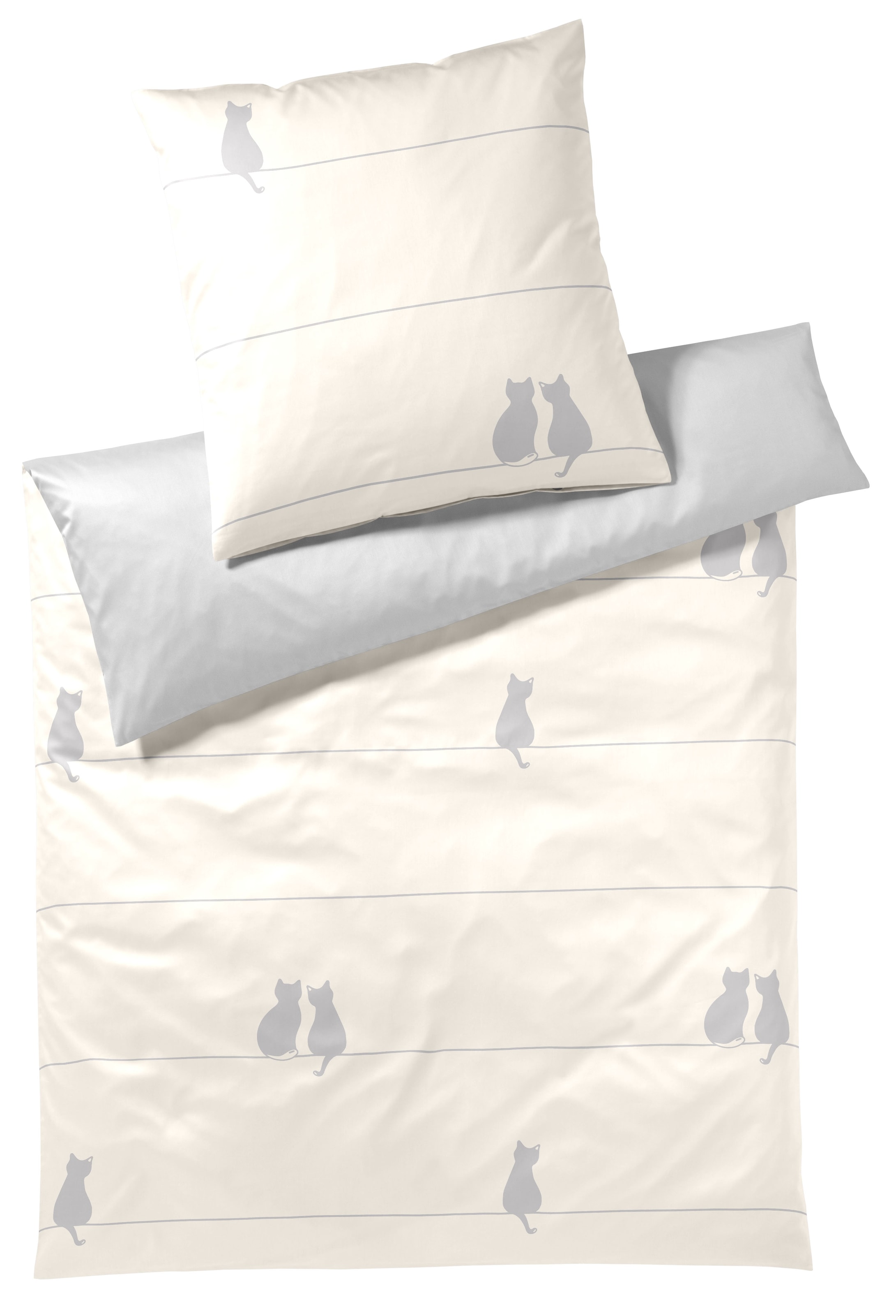 Elegante Bettwäsche »You & Me« 2 angenehmes Hautgefühl