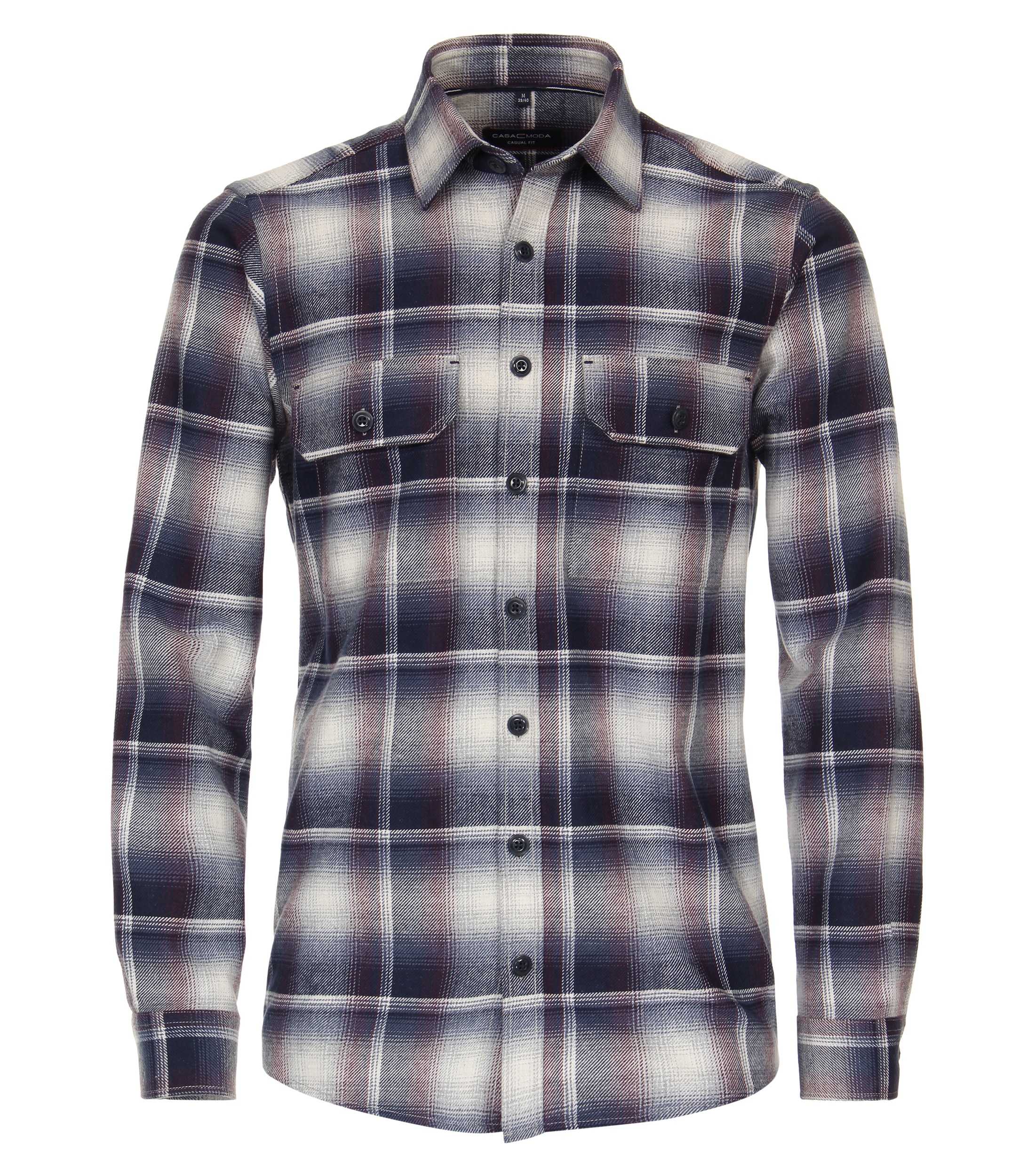 CASAMODA Langarmhemd "CASAMODA Overshirt kariert" günstig online kaufen