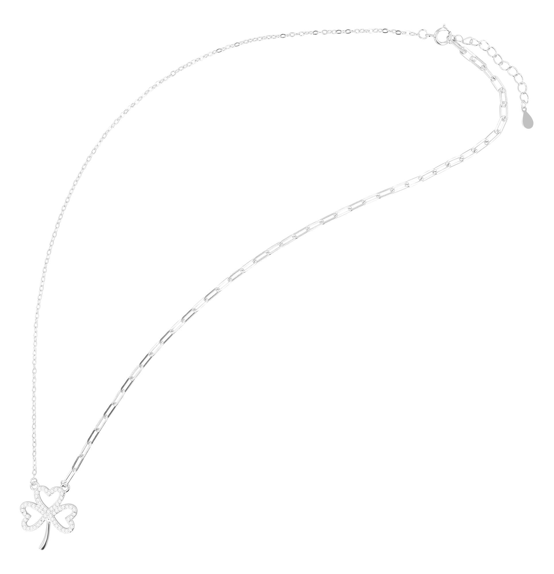 Adelia´s Kette ohne Anhänger »Damen Halskette mit Anhänger – Kleeblatt aus 925 Silber« Ein stilvolles Geschenk für besondere Momente
