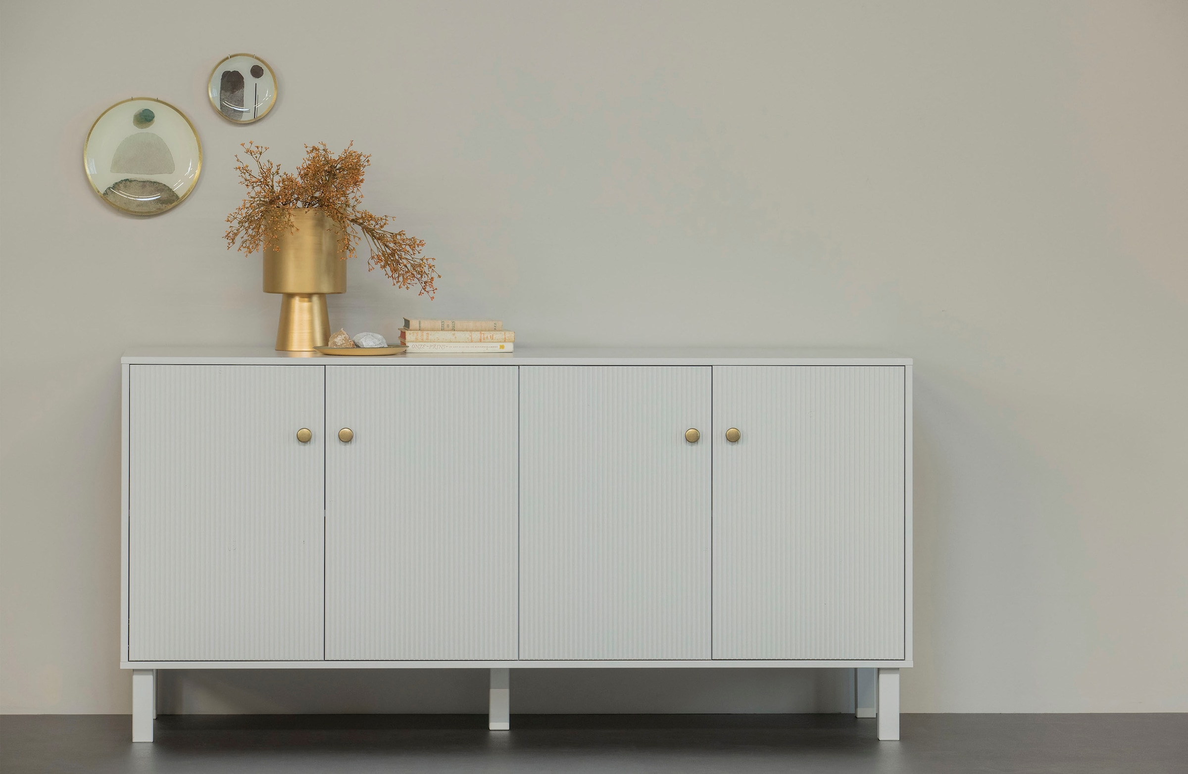 WOOOD Sideboard "Madu", Kommode aus Kiefernholz, aus Stauraum H 78 cm x B 1 günstig online kaufen