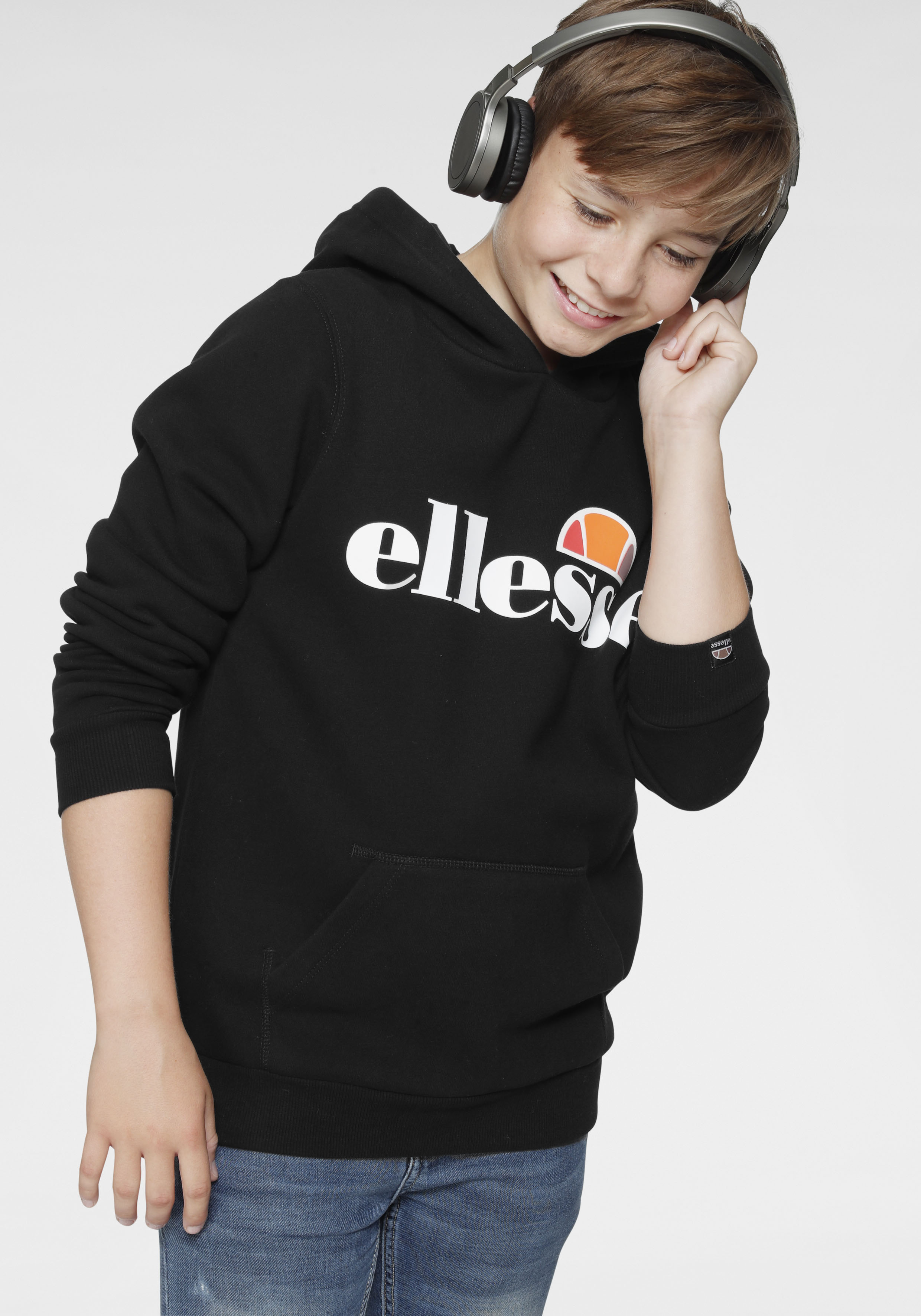 Ellesse Kapuzensweatshirt "JERO OH HOODY JNR - für Kinder", für Kinder, mit Kängurutasche, aus Baumwolle und Polyester