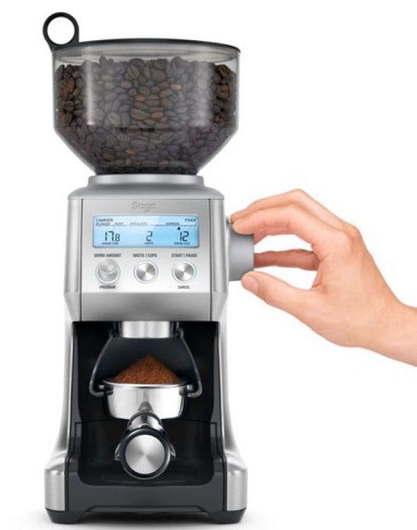 Sage Kaffeemühle »The Smart Grinder Pro, SCG820BSS4EEU1«, 165 W, Kegelmahlwerk, 450 g Bohnenbehälter, Edelstahl Kegelmahlwerk