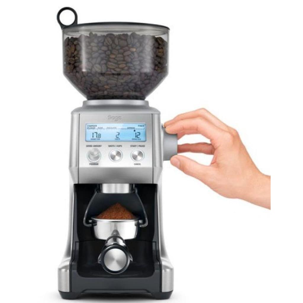 Sage Kaffeemühle »The Smart Grinder Pro, SCG820BSS4EEU1«, 165 W, Kegelmahlwerk, 450 g Bohnenbehälter