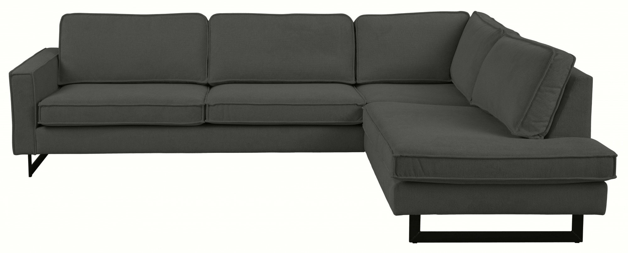 Places of Style Ecksofa "Pinto, 290 cm, Cord, Chenille, Lederoptik, Ottoman günstig online kaufen