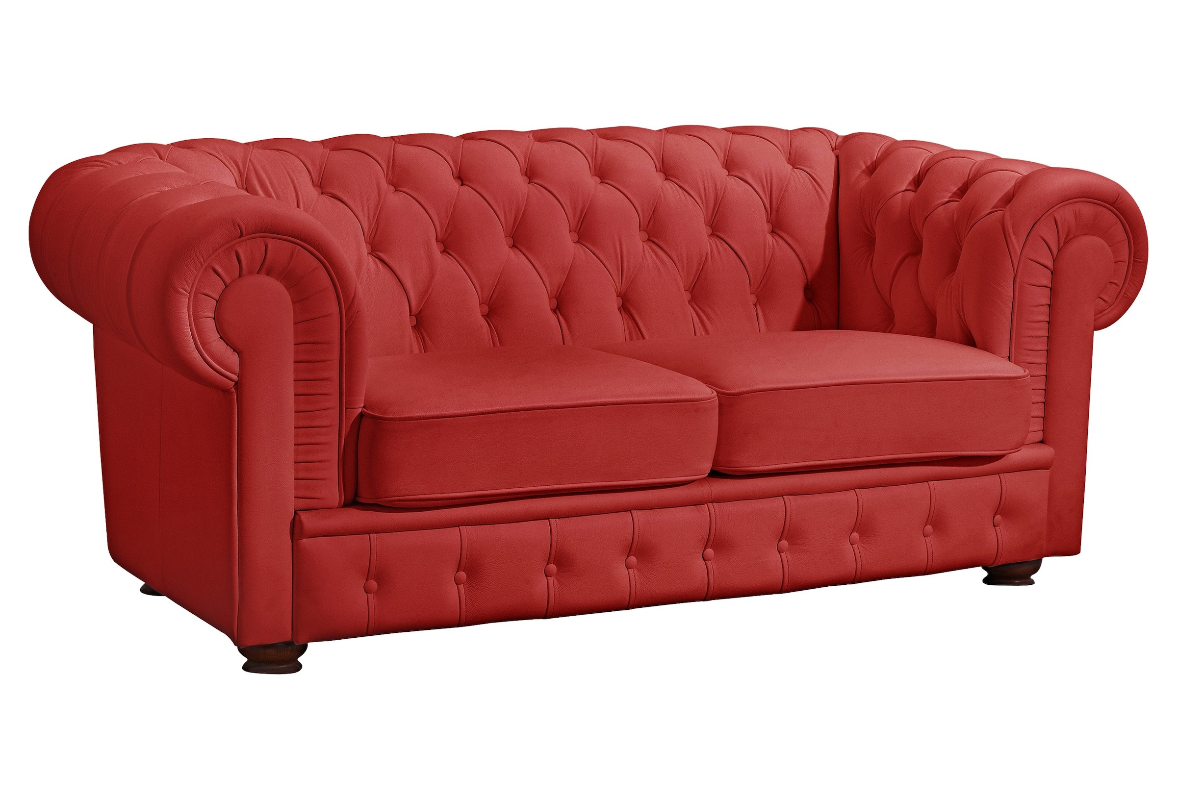 Max Winzer Chesterfield-Sofa "Windsor klassisch, modern und Retro Sofa, hoher Sitzkomfort,", mit edler Knopfheftung, 2-S