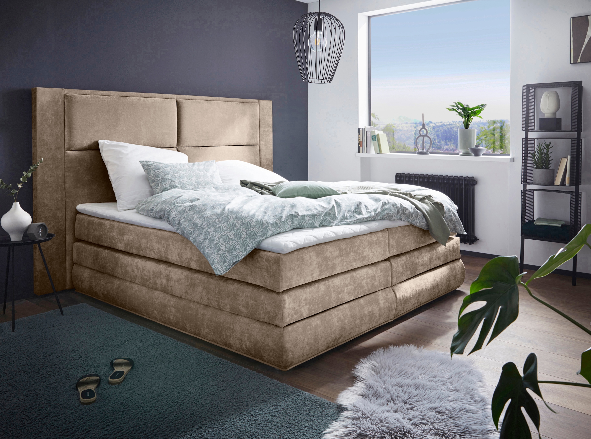 COLLECTION AB Boxspringbett Copenhagen, inklusive Bettkasten und Topper, wa günstig online kaufen