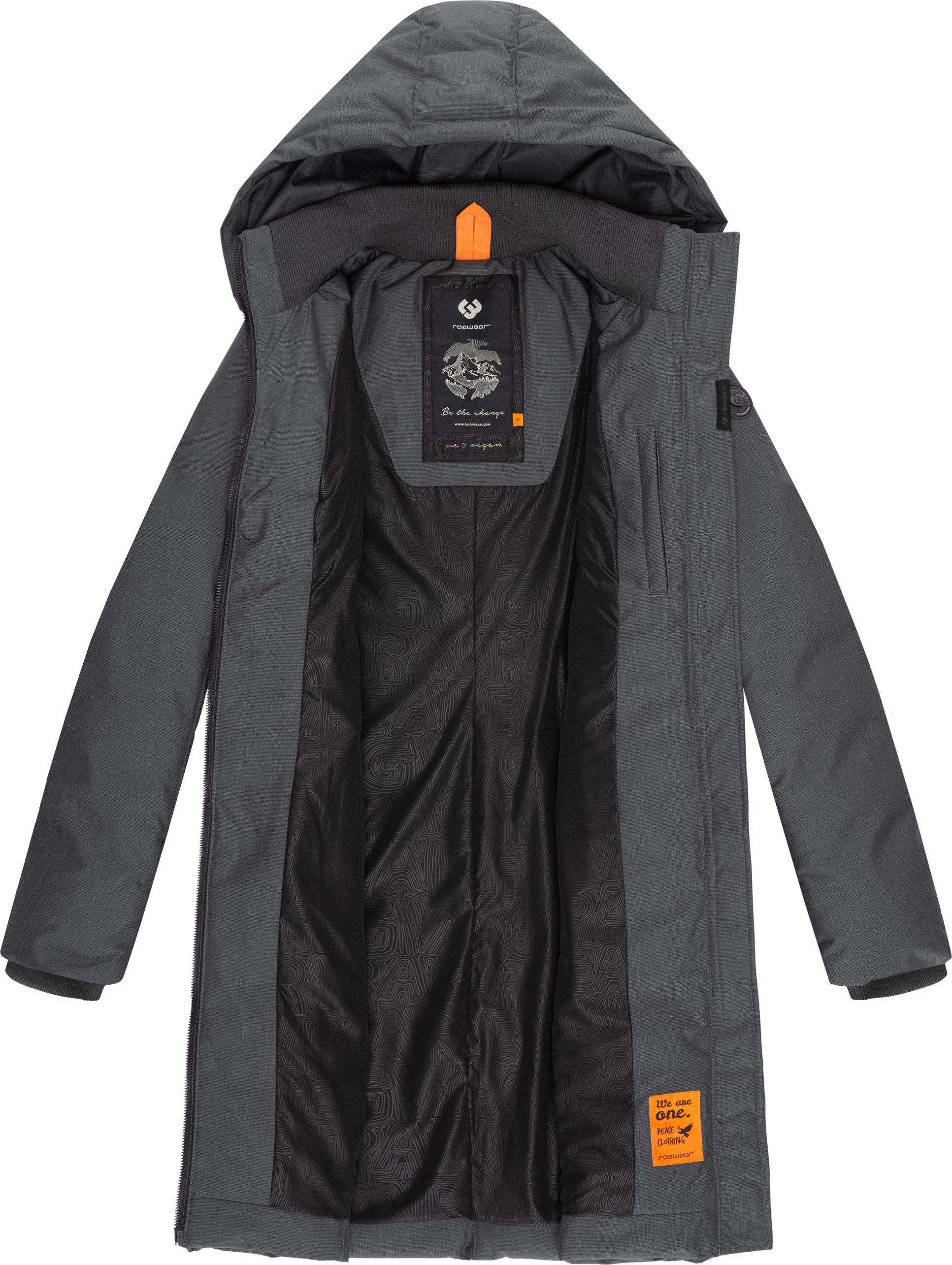 Ragwear Wintermantel »Amarri«, Wasserdichter Winterparka mit großer Kapuze