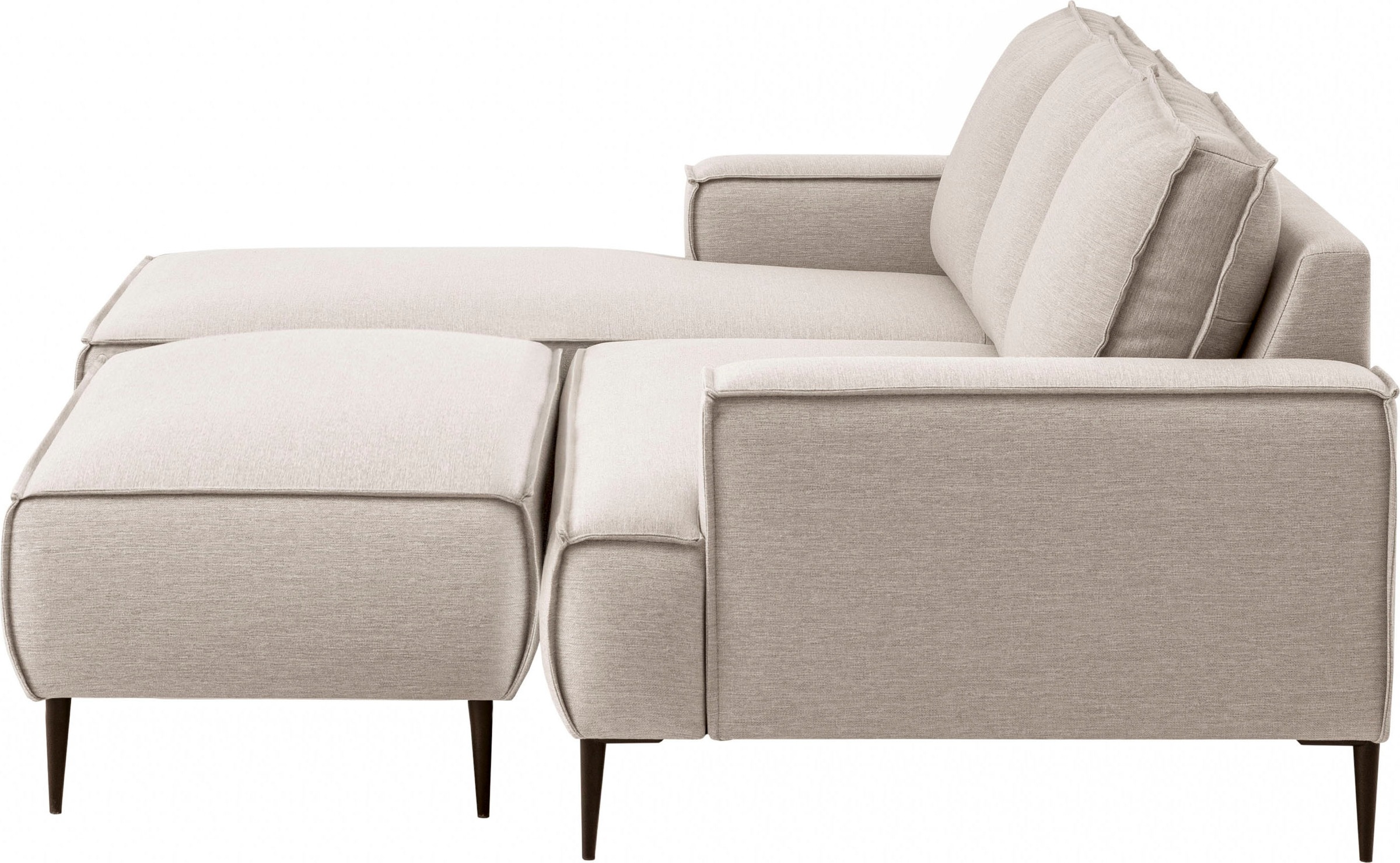 andas Sitzgruppe »TVINNU, Polsterecke L-Form, Schlaffunktion, mit Hocker« Set, 2 Stk. tlg. Set, stellbar zum Schlafsofa (Krokodilverbinder)