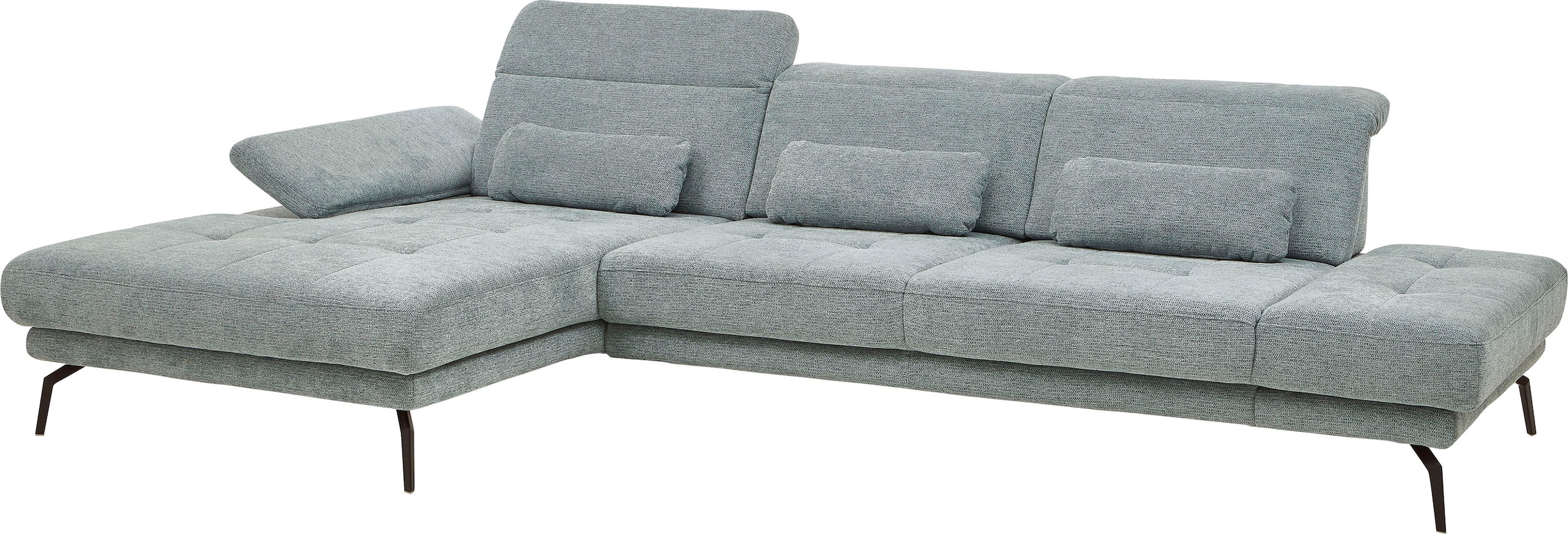 Die PlanBar Ecksofa »MP-IN20126 L-Form«, mit Kopfteilverstellung, optional Sitztiefen- & Armteilverstellung