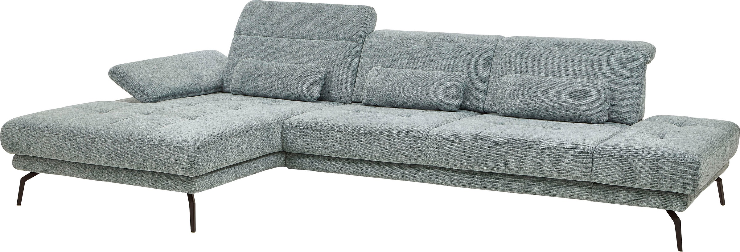 Die PlanBar Ecksofa "MP-IN20126 L-Form mit Federkern-Polsterung", mit Kopft günstig online kaufen