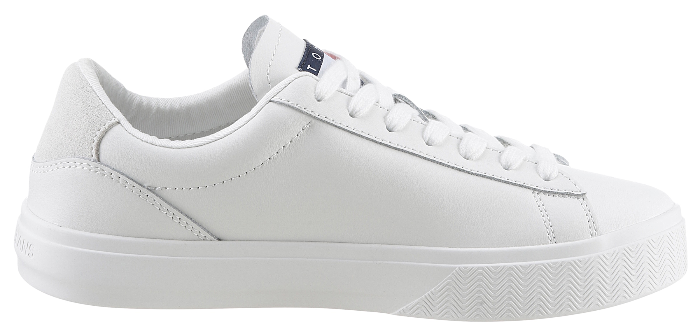 Tommy Jeans Plateausneaker »TJW CUPSOLE SNEAKER ESS«, mit Logoaufnäher an der Zunge, Freizeitschuh, Halbschuh, Schnürschuh