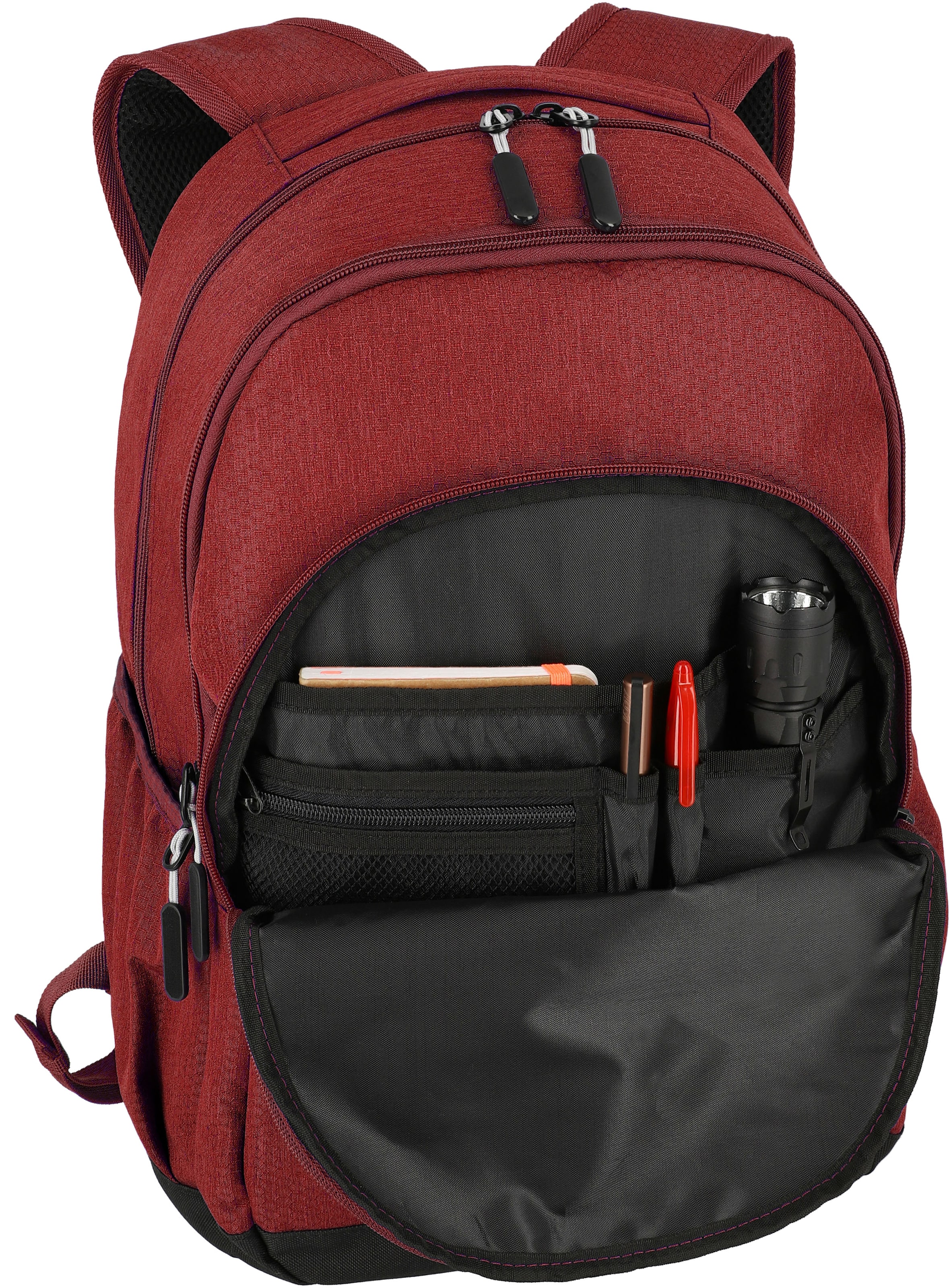 travelite Laptoprucksack »KICK OFF Rucksack L«, Freizeitrucksack Arbeitsrucksack Schulrucksack Reiserucksack