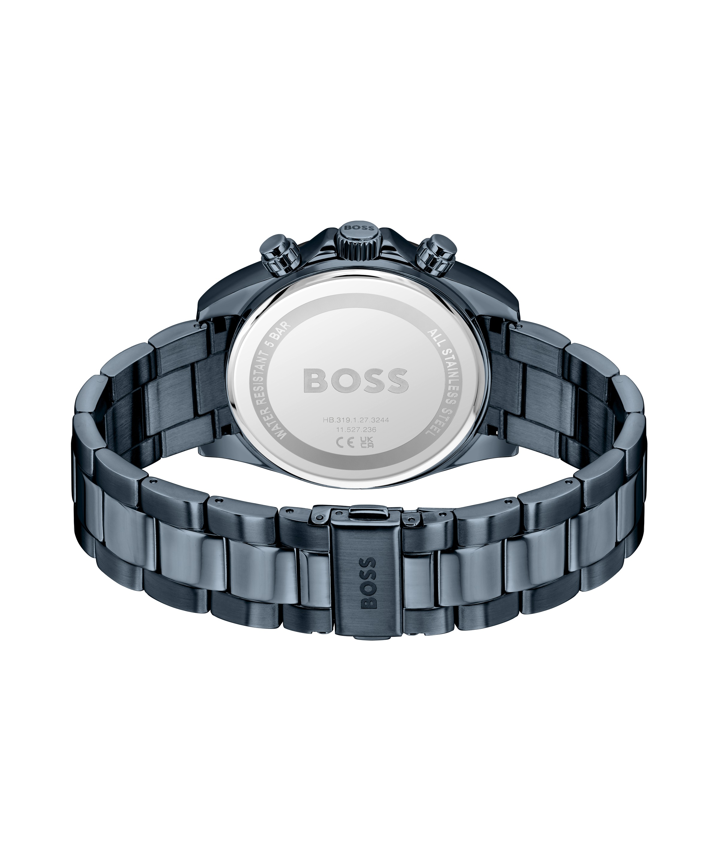 BOSS Chronograph »HERO 2.0«, Quarzuhr, Armbanduhr, Herrenuhr, Edelstahlarmband, analog, Tag