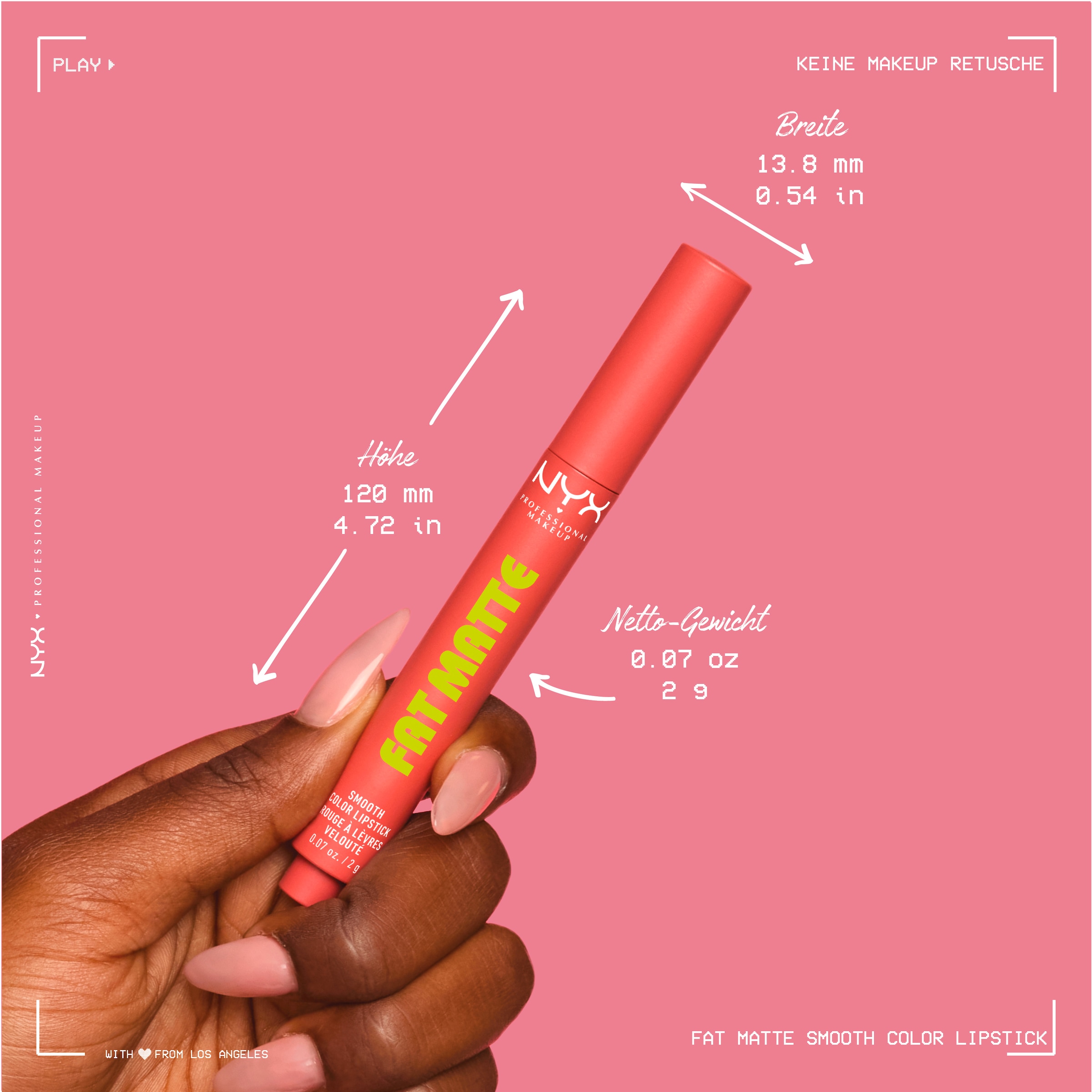 NYX PROFESSIONAL MAKEUP Lippenstift »FAT MATTE SMOOTH LIPSTICK«