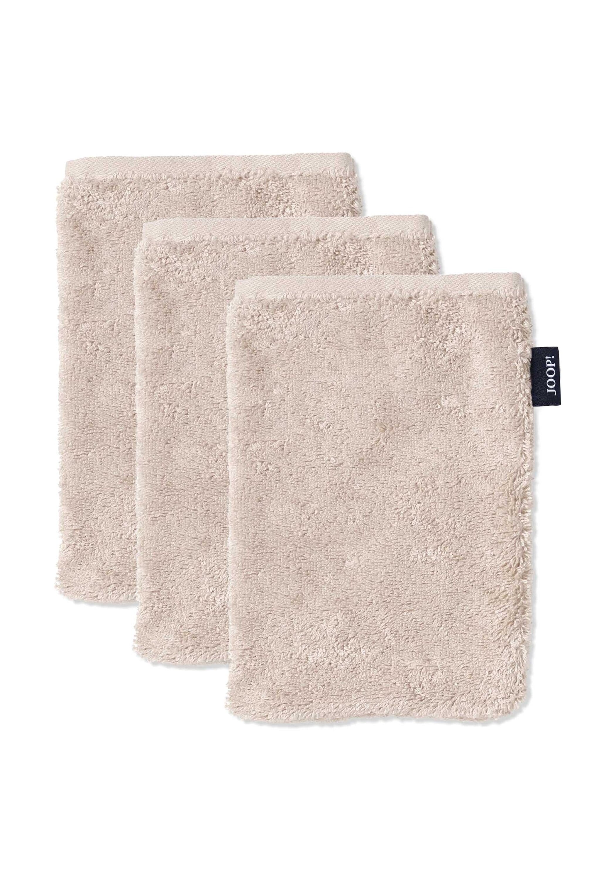 JOOP Waschhandschuh "Waschlappen Doubleface 3er Pack"