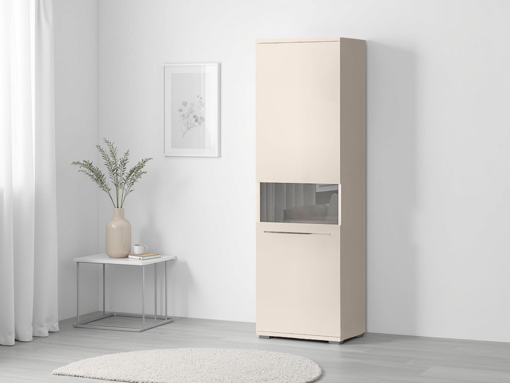 OTTO home Vitrine "Piano" (H/B/T): 193/60/40,2cm, UV lackiert, Soft-Close Funktion