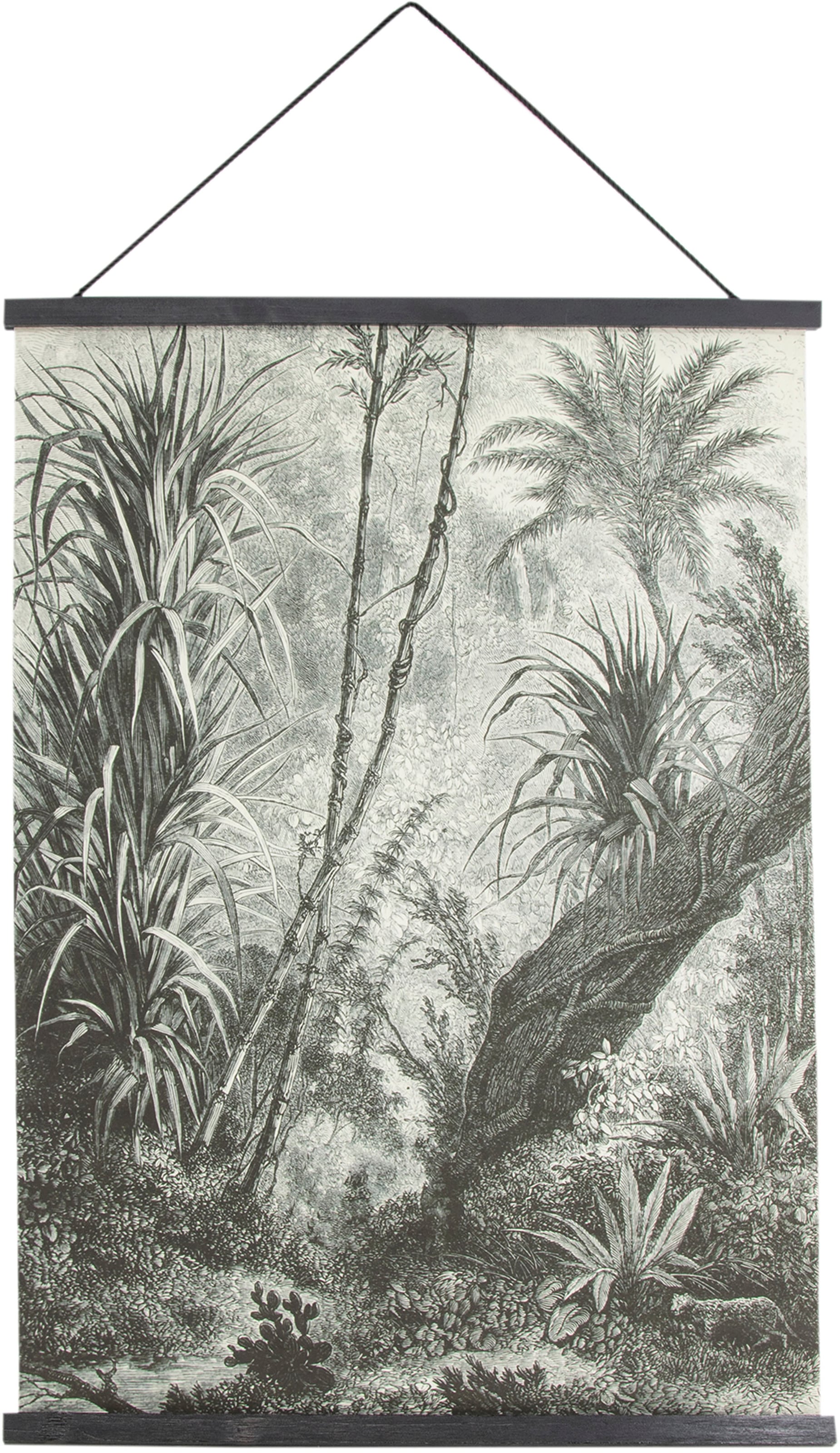 Kunstdruck »Dschungel«, (1 St.), Textilposter 80x60cm