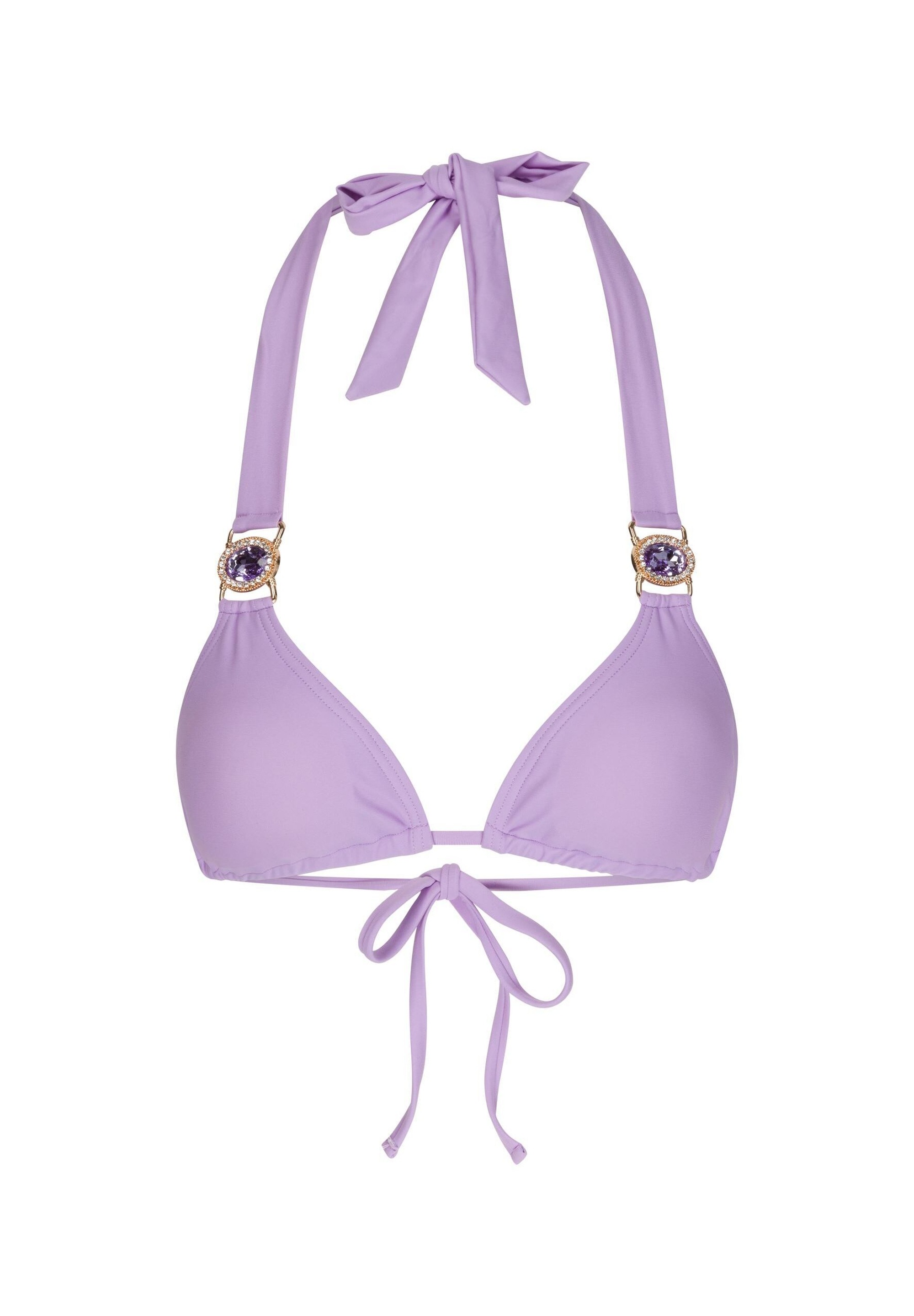 Moda Minx Triangel-Bikini-Top »Amour Triangel Top«, (1 St.), mit stilvollem Steinbesatz