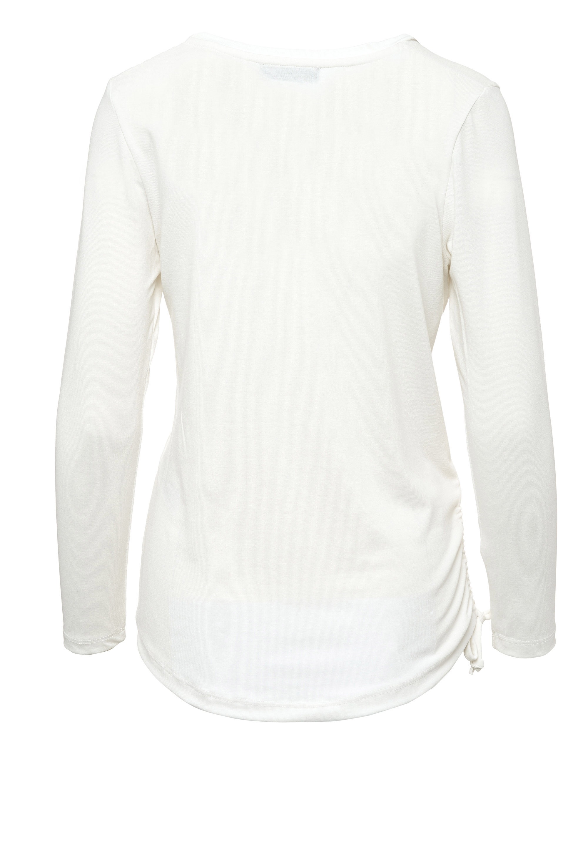 Decay Langarmshirt, mit farbigen Feder-Motiven
